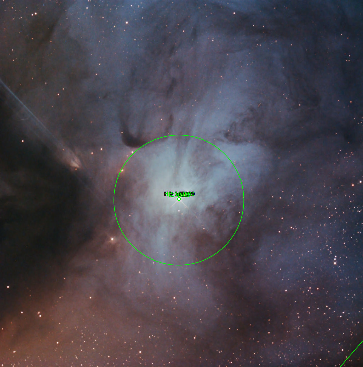 Sternkarten-Overlay (Astrometry.net)