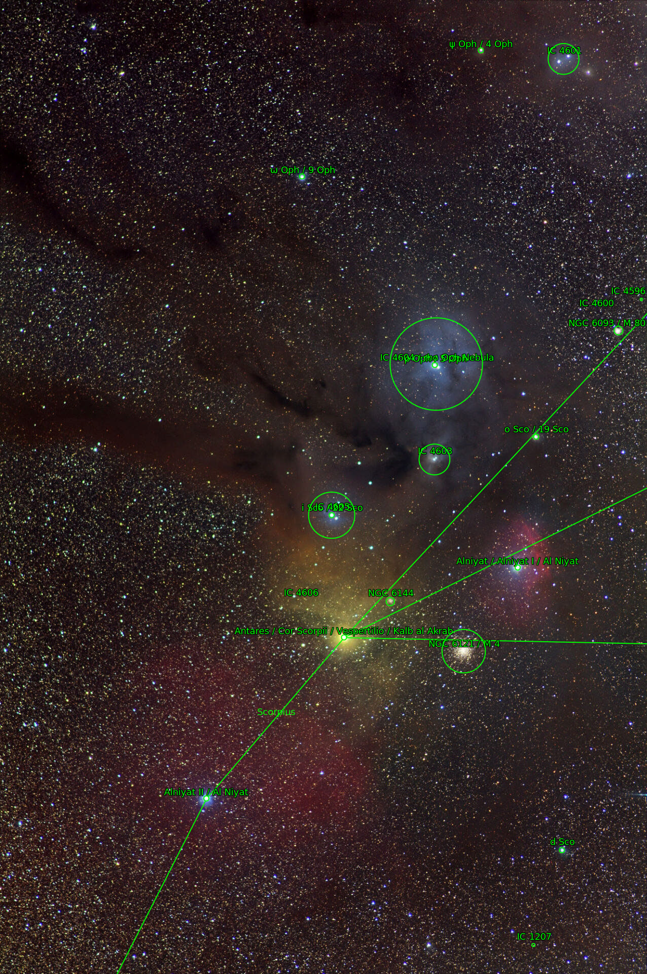 Sternkarten-Overlay (Astrometry.net)