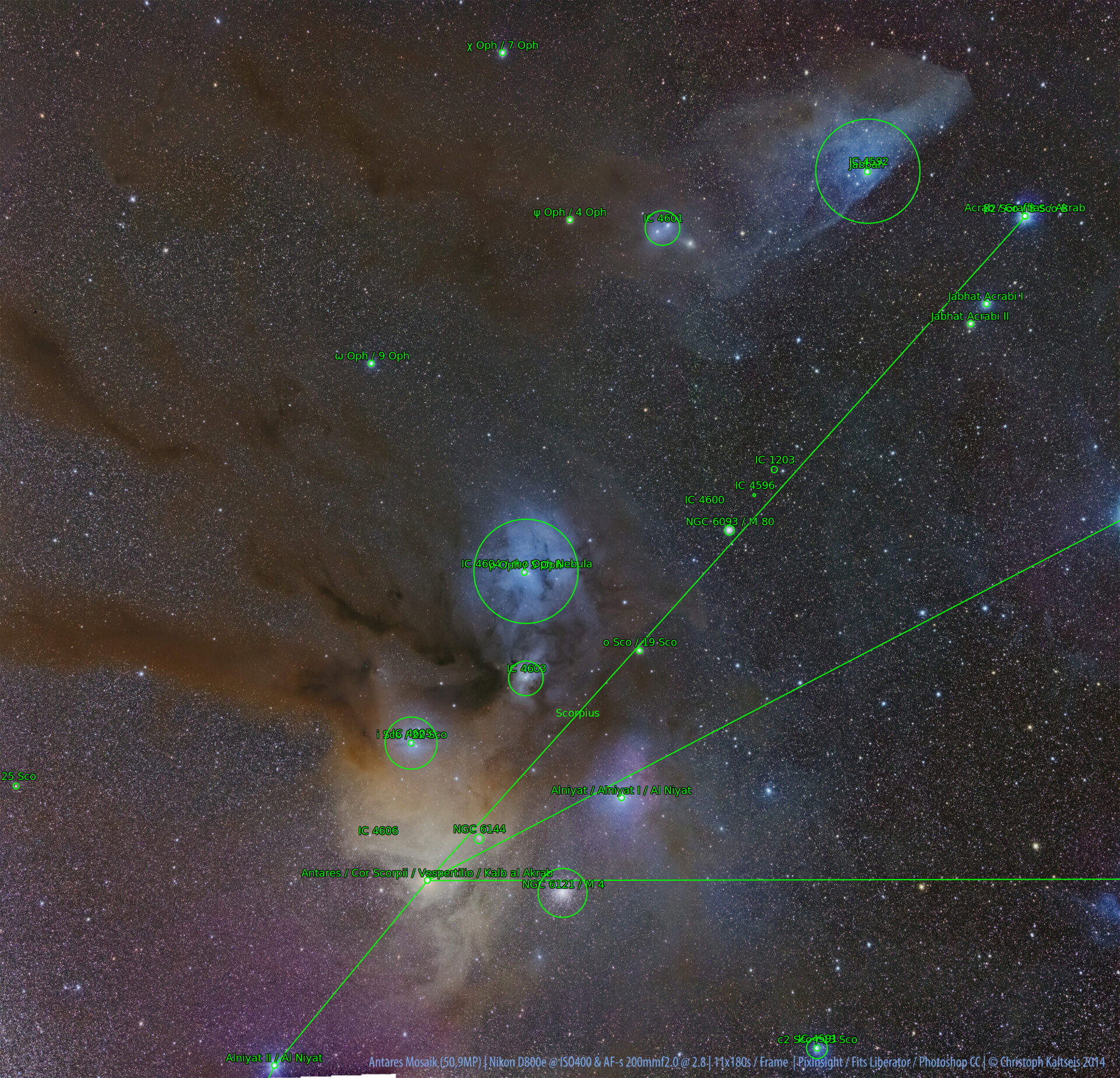 Sternkarten-Overlay (Astrometry.net)