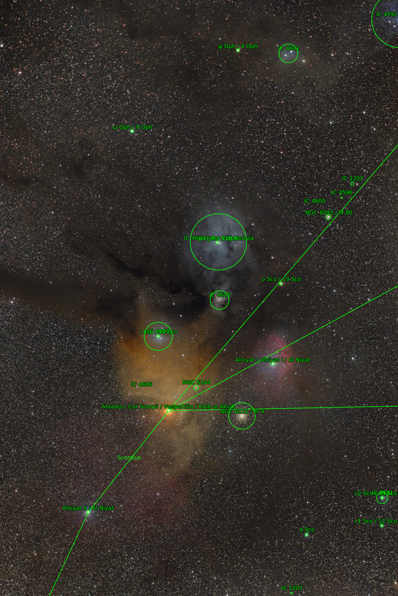 Sternkarten-Overlay (Astrometry.net)