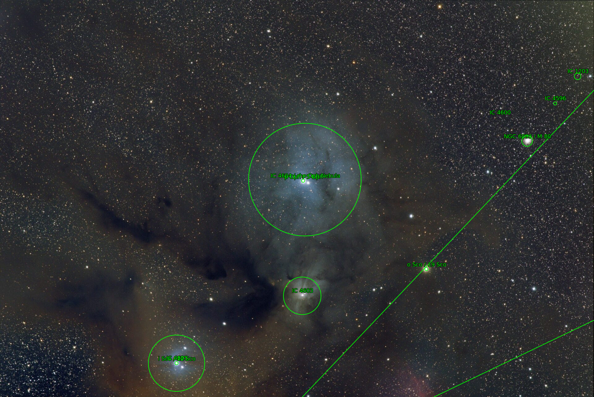 Sternkarten-Overlay (Astrometry.net)