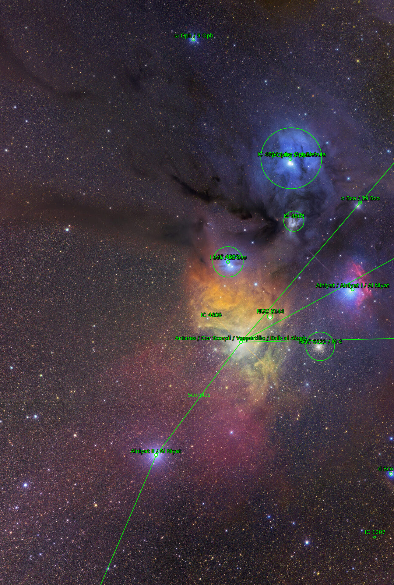 Sternkarten-Overlay (Astrometry.net)