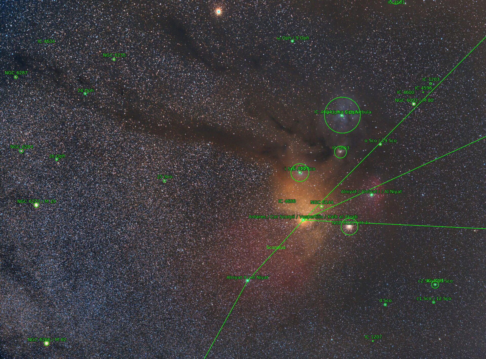 Sternkarten-Overlay (Astrometry.net)