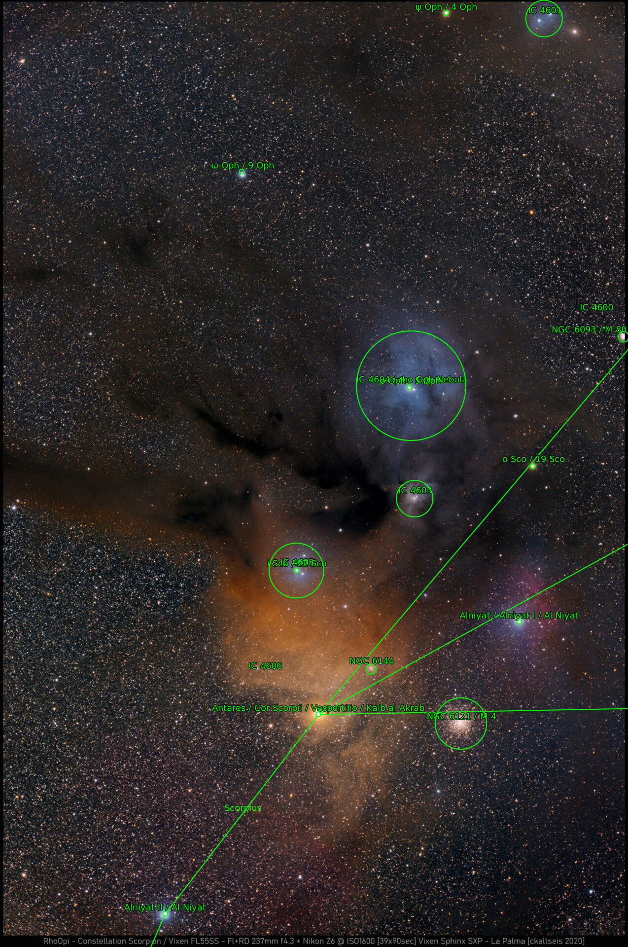 Sternkarten-Overlay (Astrometry.net)