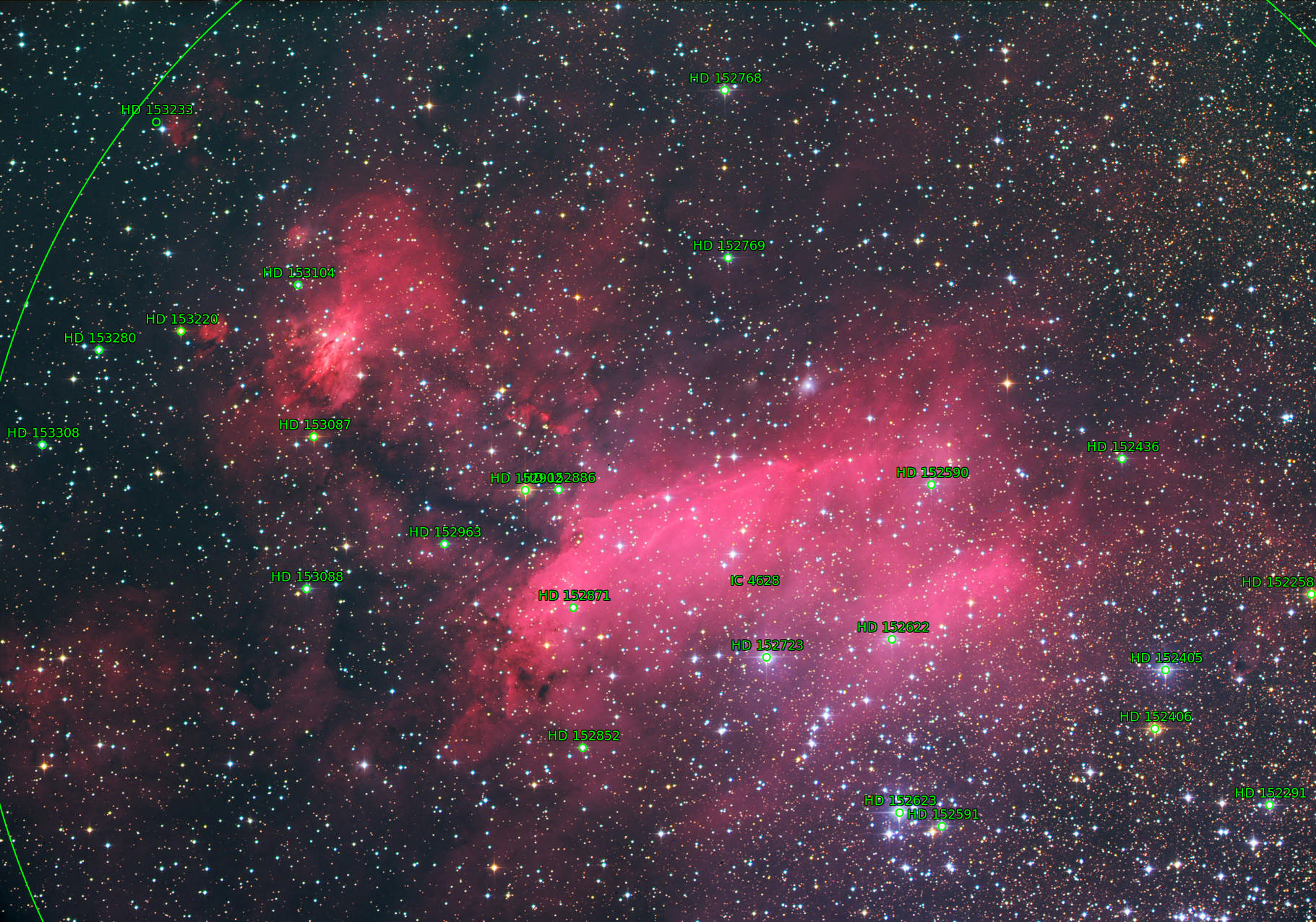 Sternkarten-Overlay (Astrometry.net)