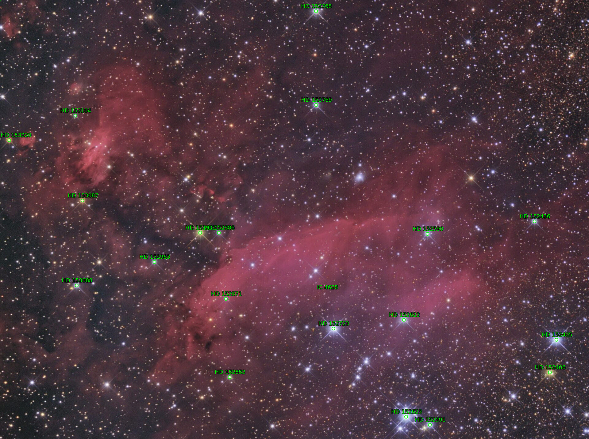 Sternkarten-Overlay (Astrometry.net)