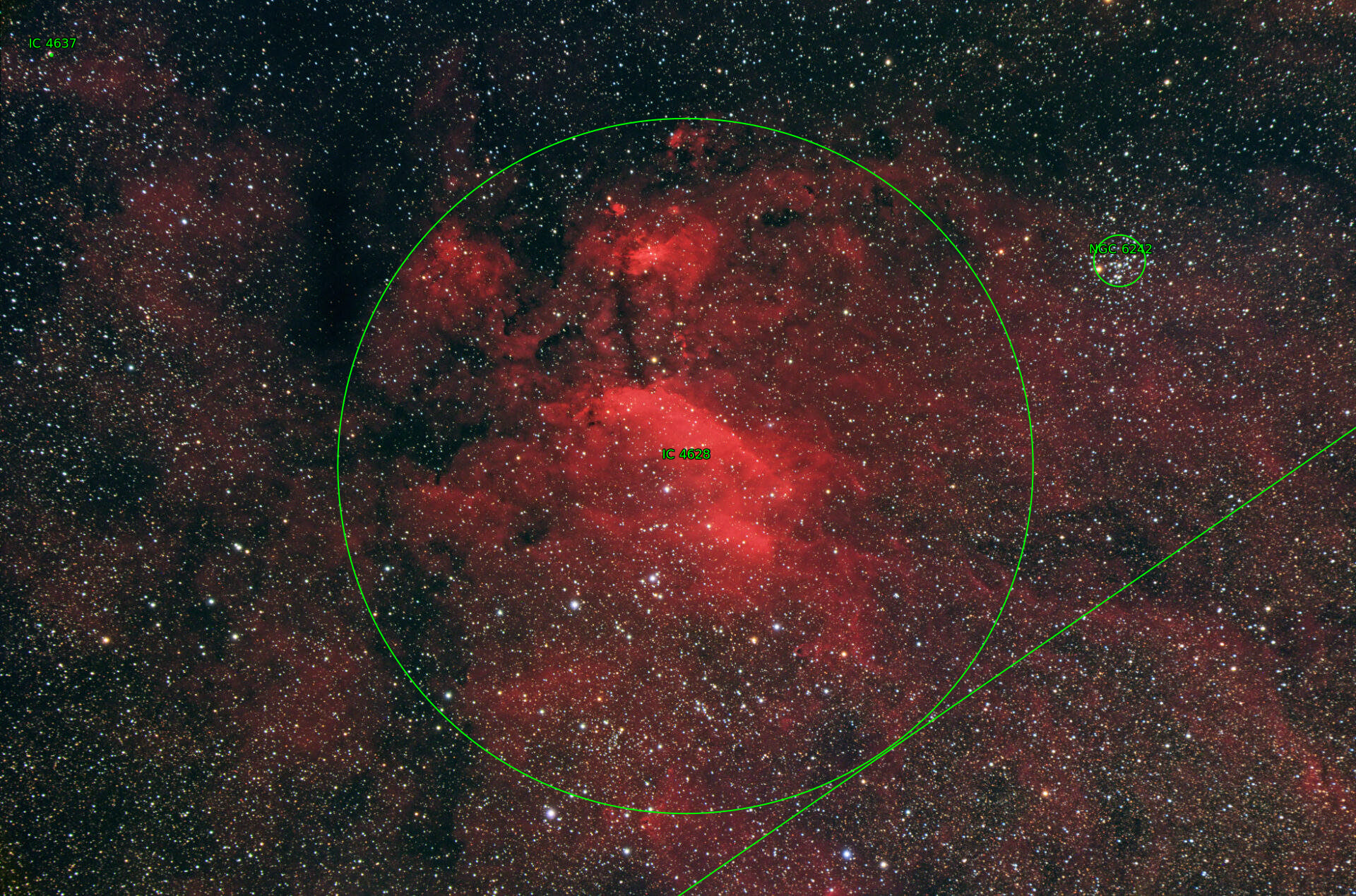 Sternkarten-Overlay (Astrometry.net)
