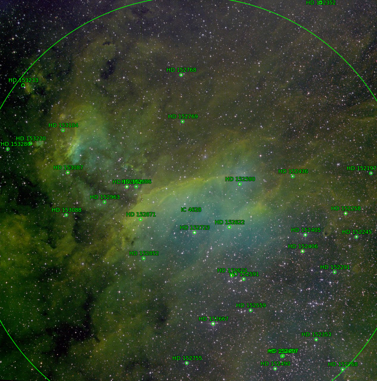 Sternkarten-Overlay (Astrometry.net)