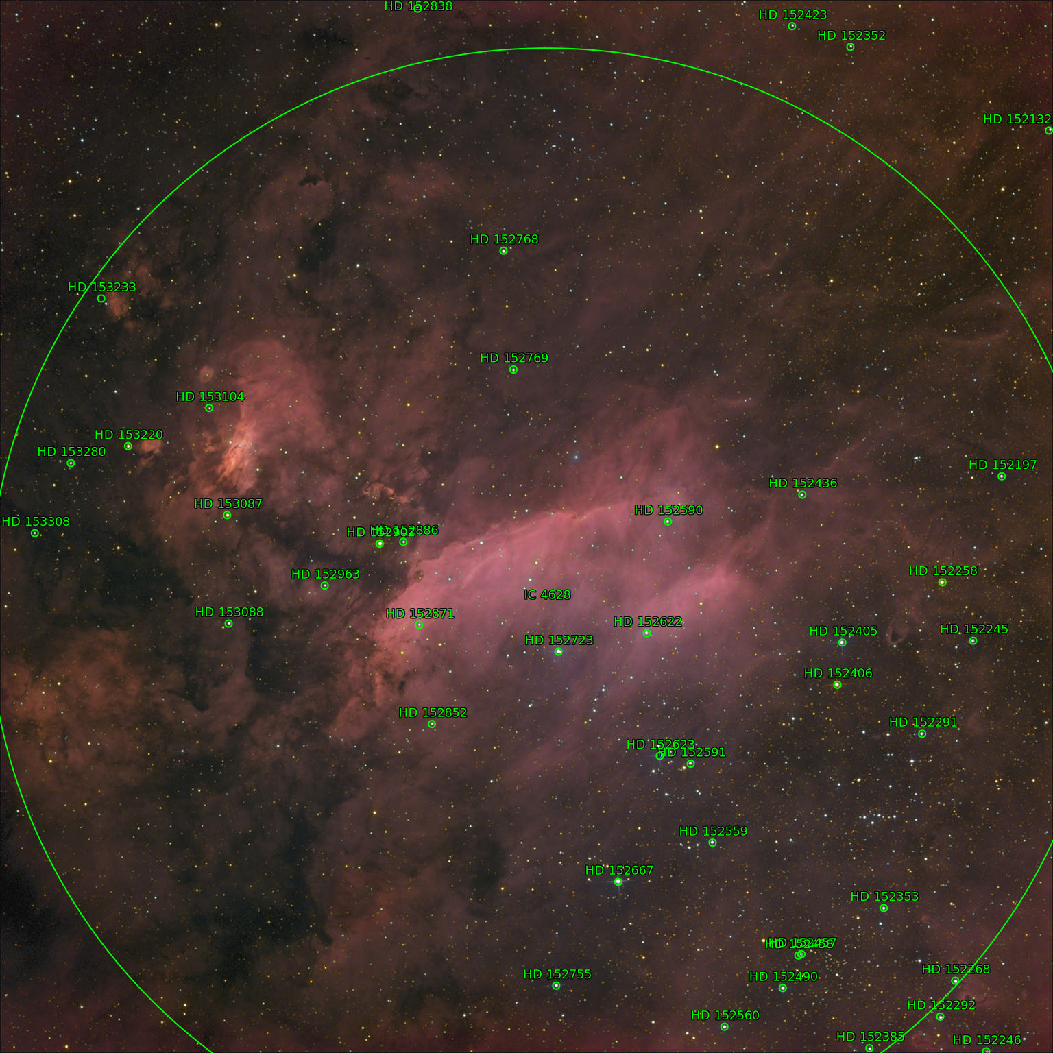 Sternkarten-Overlay (Astrometry.net)