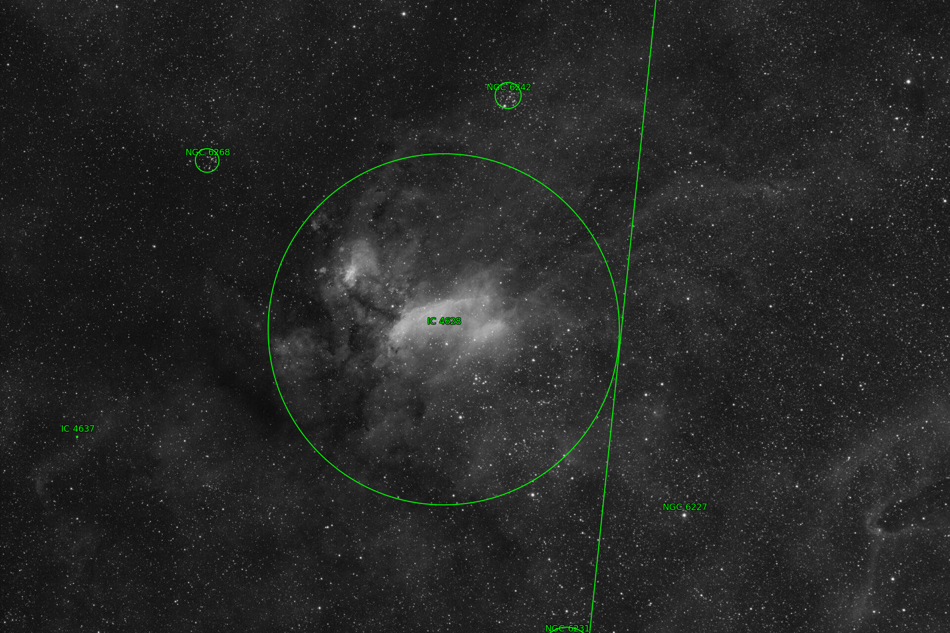 Sternkarten-Overlay (Astrometry.net)