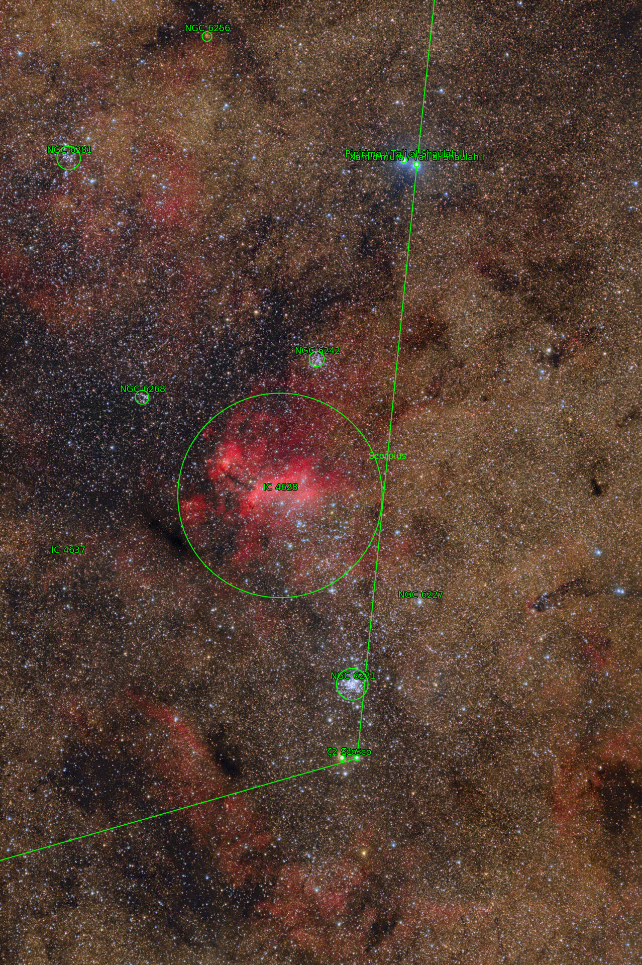 Sternkarten-Overlay (Astrometry.net)