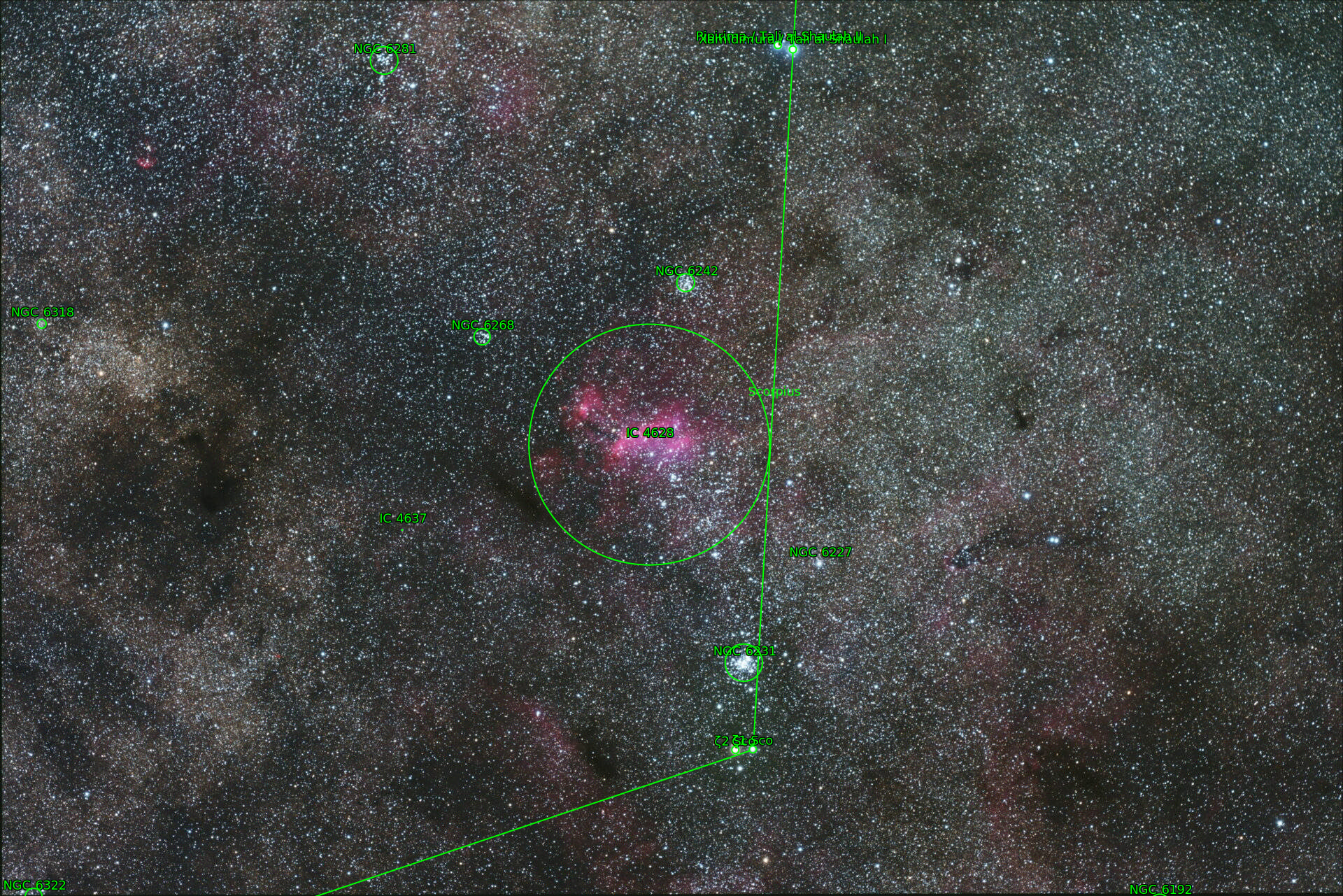 Sternkarten-Overlay (Astrometry.net)