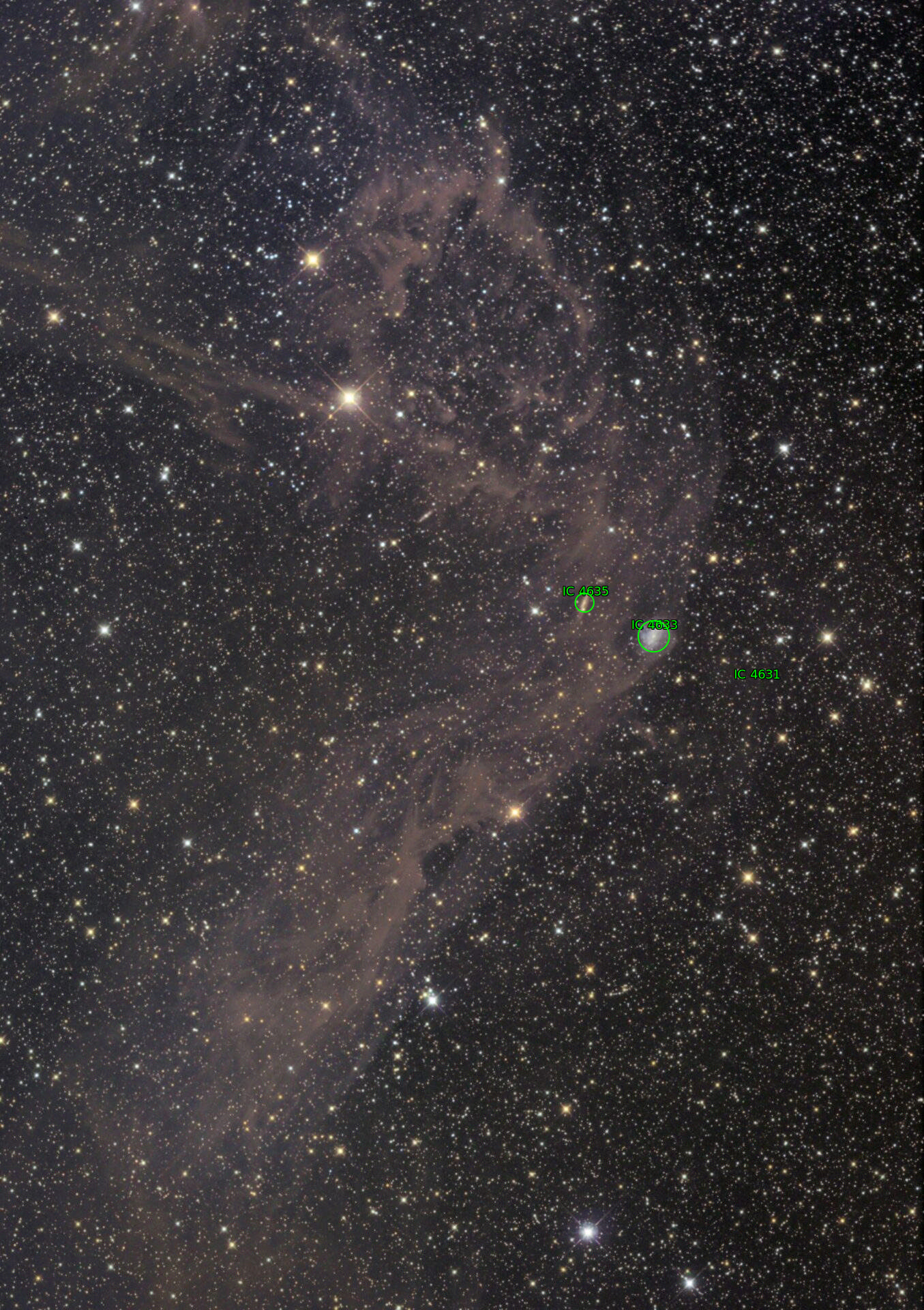Sternkarten-Overlay (Astrometry.net)