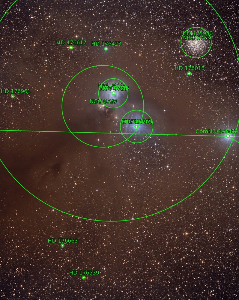 Sternkarten-Overlay (Astrometry.net)