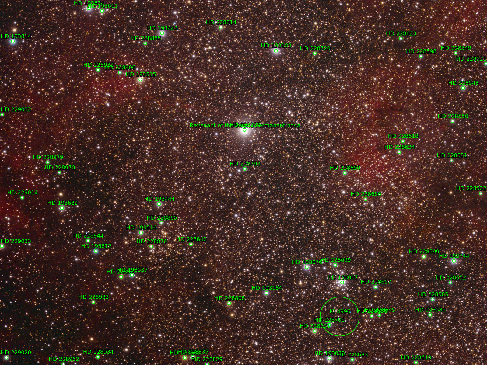 Sternkarten-Overlay (Astrometry.net)