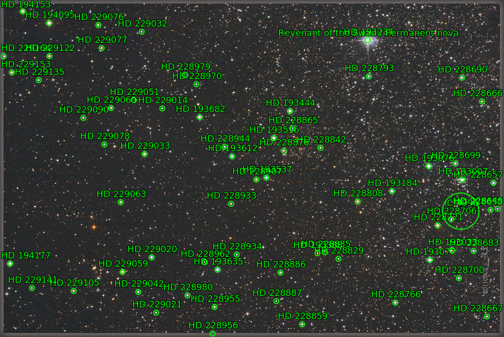 Sternkarten-Overlay (Astrometry.net)