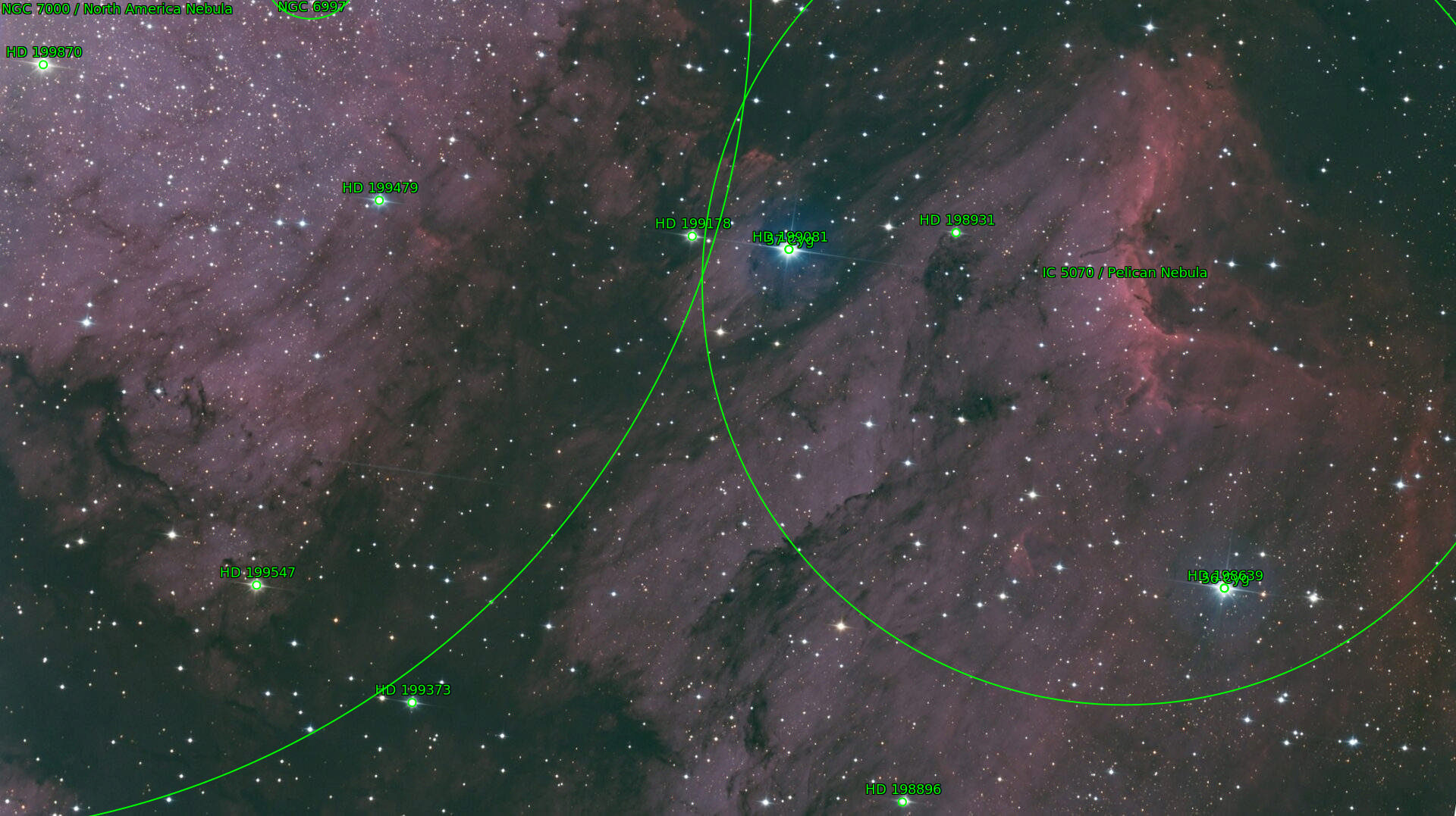 Sternkarten-Overlay (Astrometry.net)