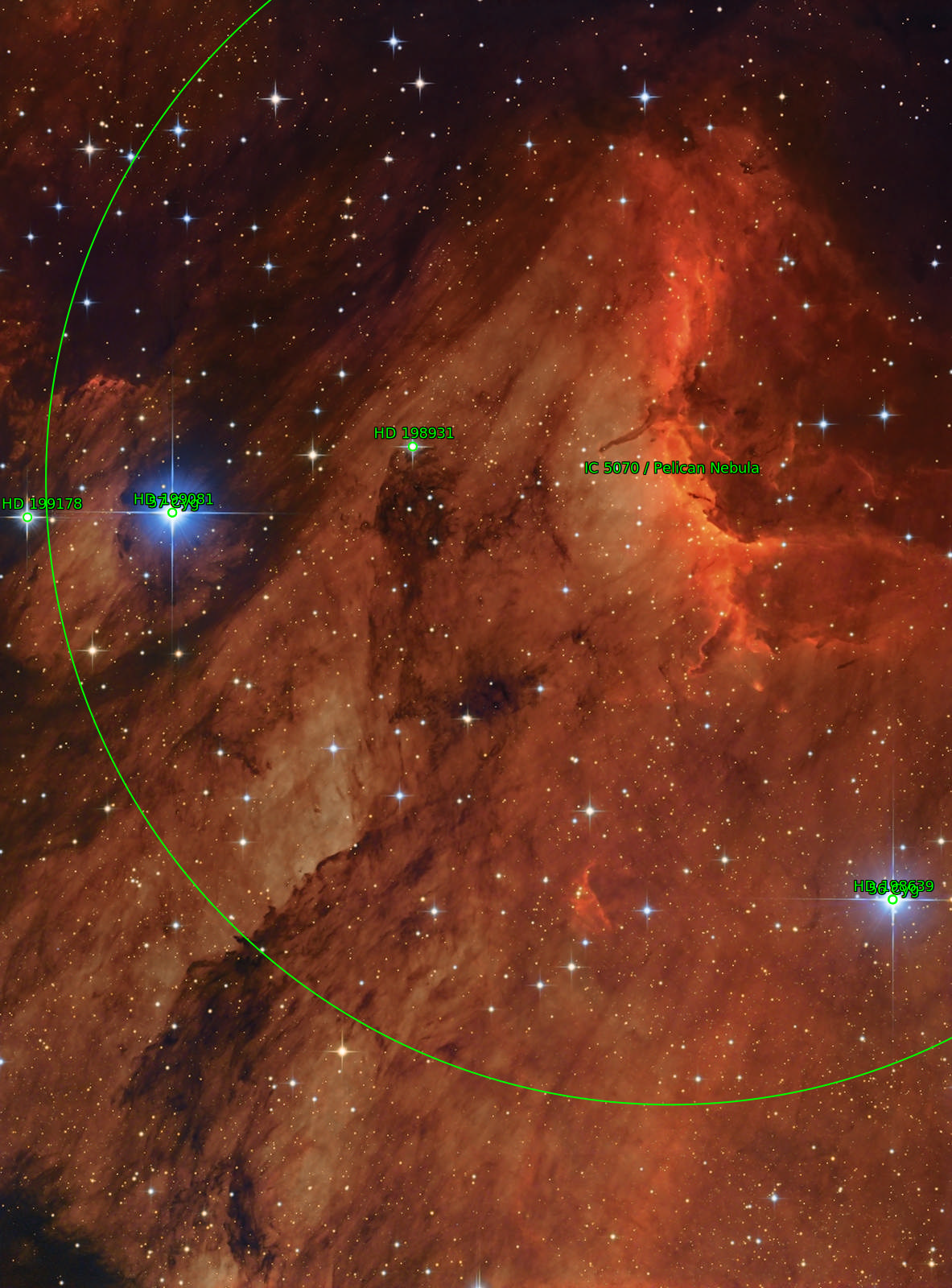 Sternkarten-Overlay (Astrometry.net)
