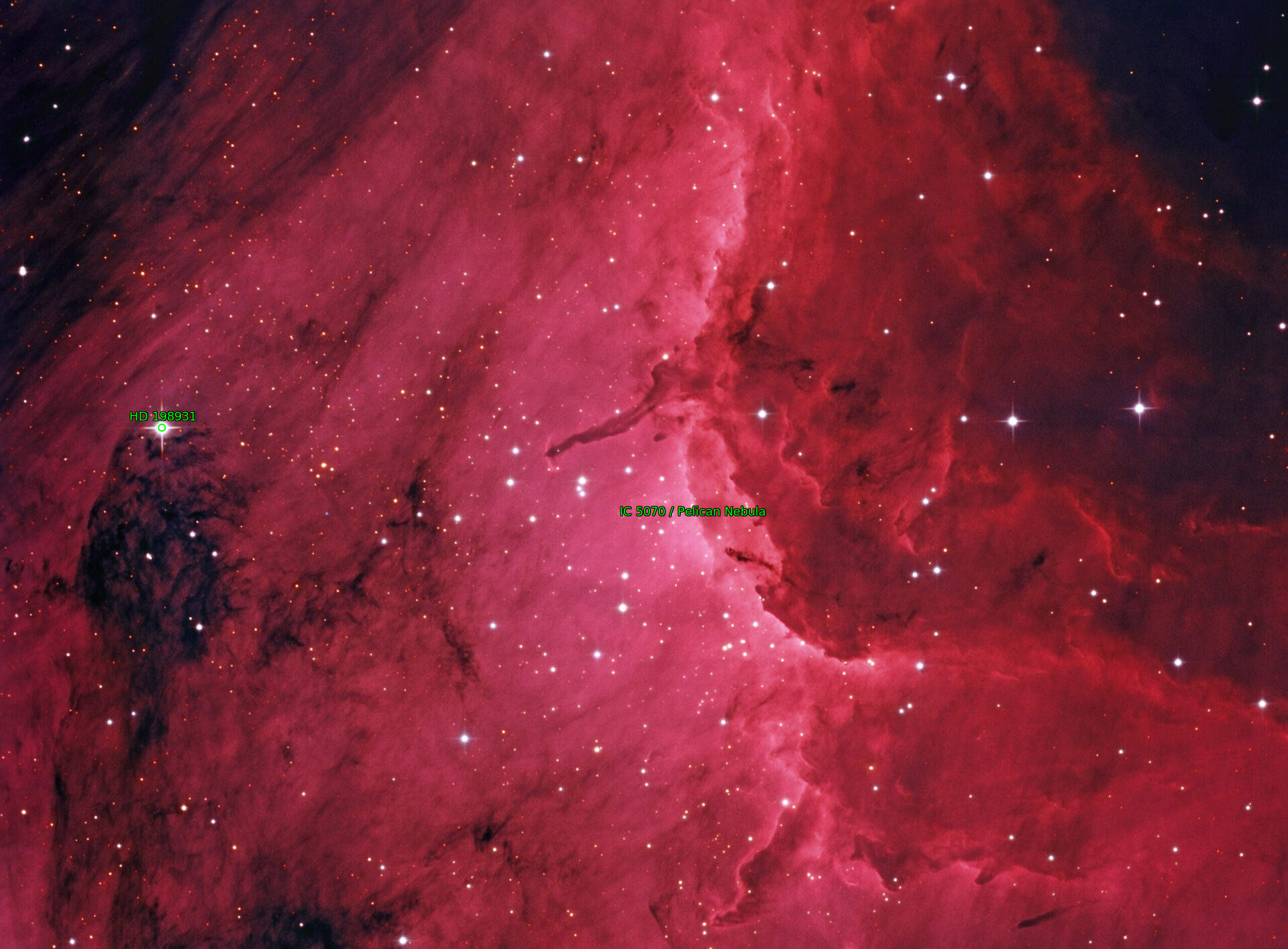Sternkarten-Overlay (Astrometry.net)