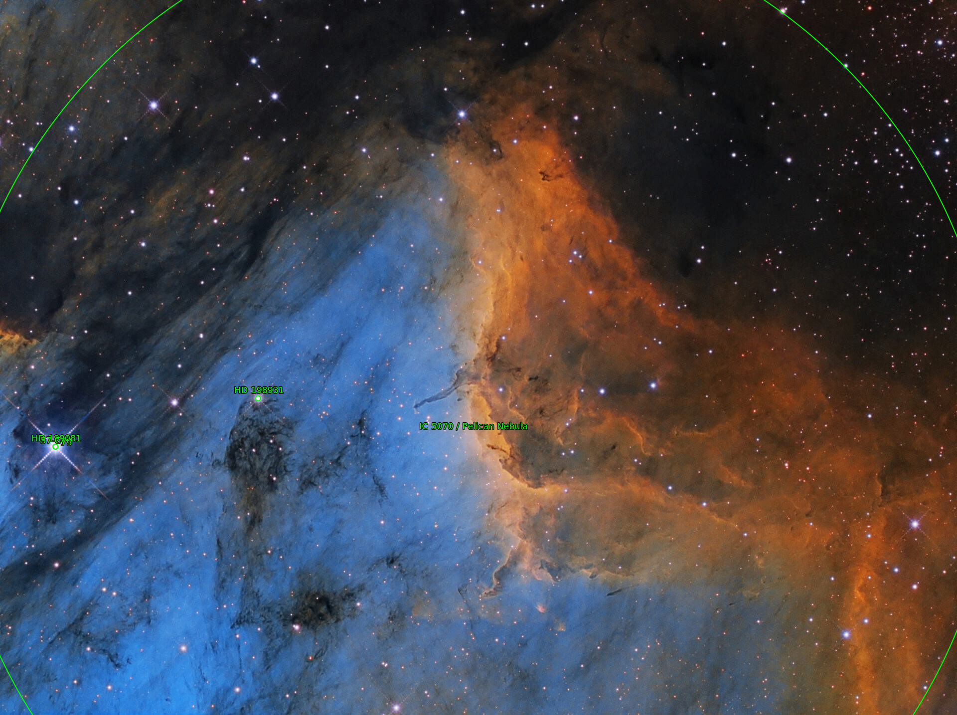 Sternkarten-Overlay (Astrometry.net)