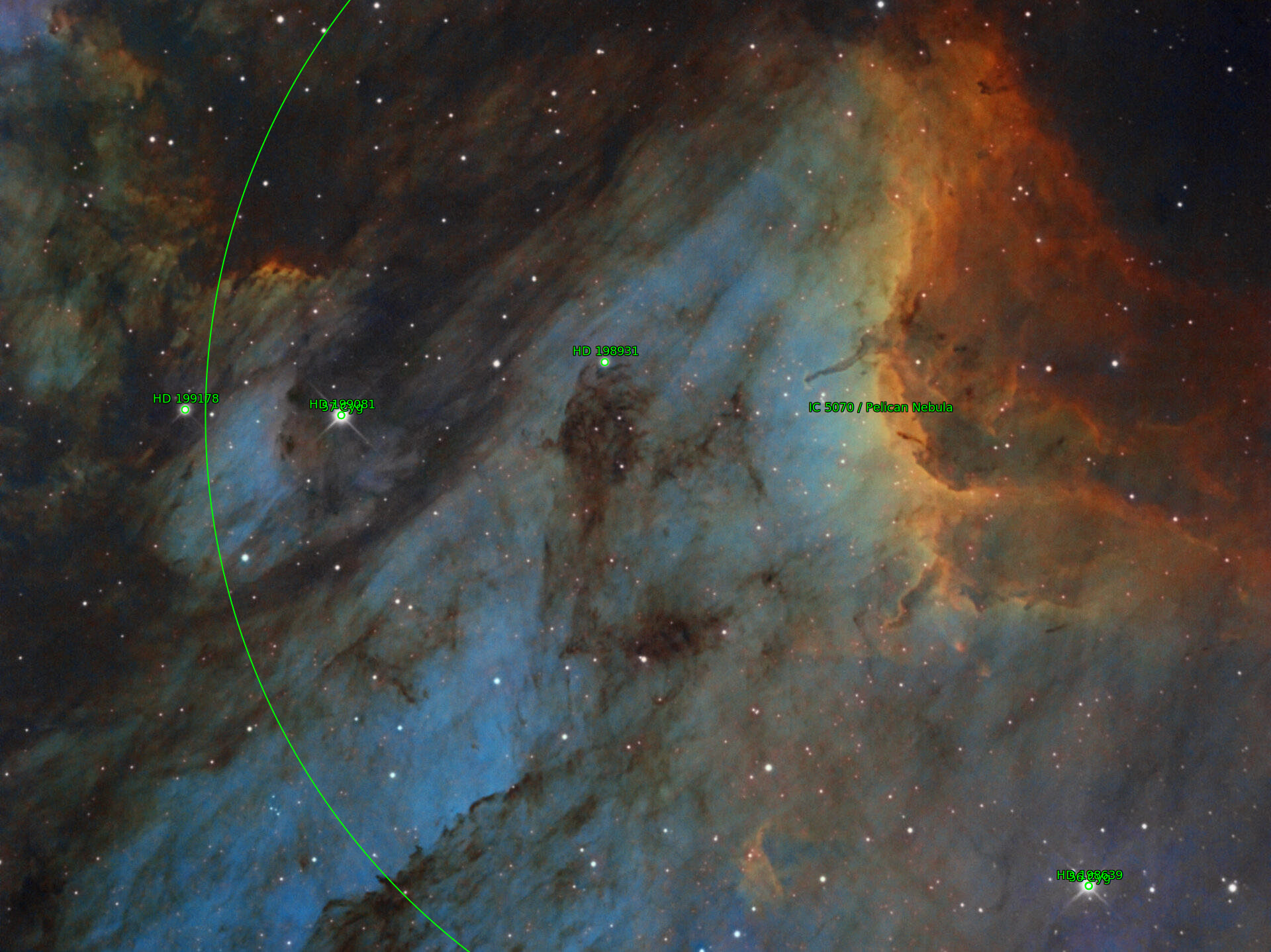 Sternkarten-Overlay (Astrometry.net)