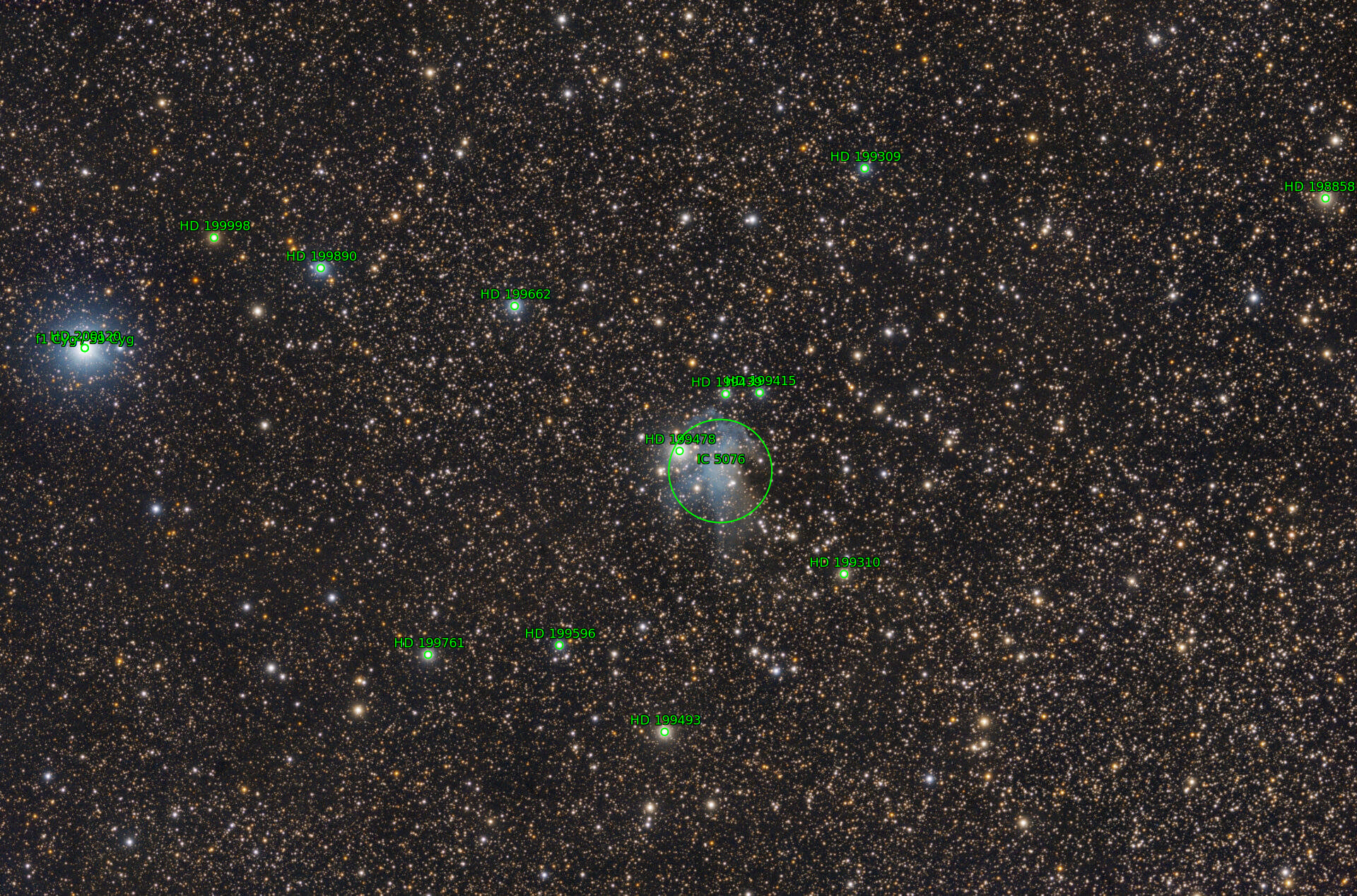 Sternkarten-Overlay (Astrometry.net)
