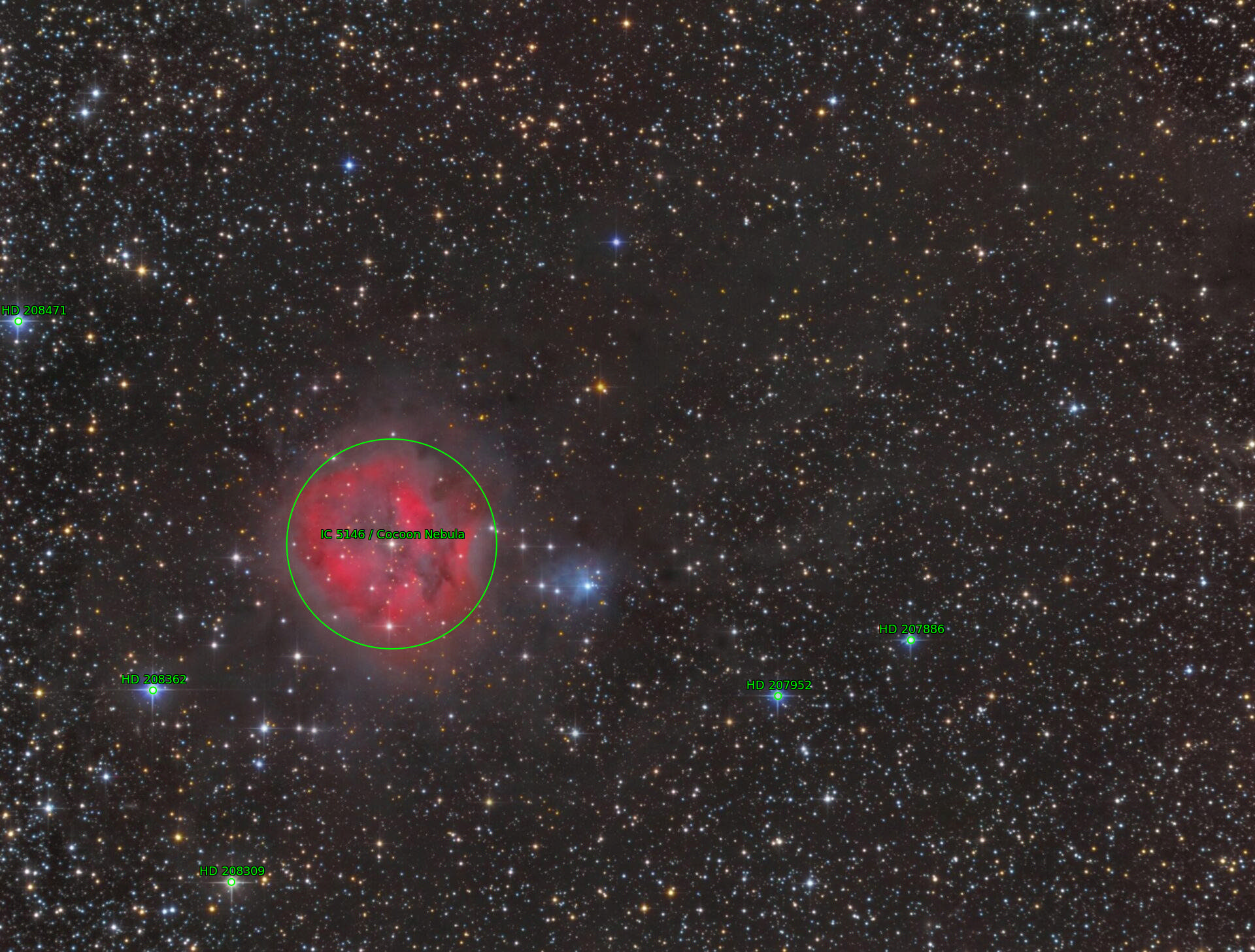 Sternkarten-Overlay (Astrometry.net)