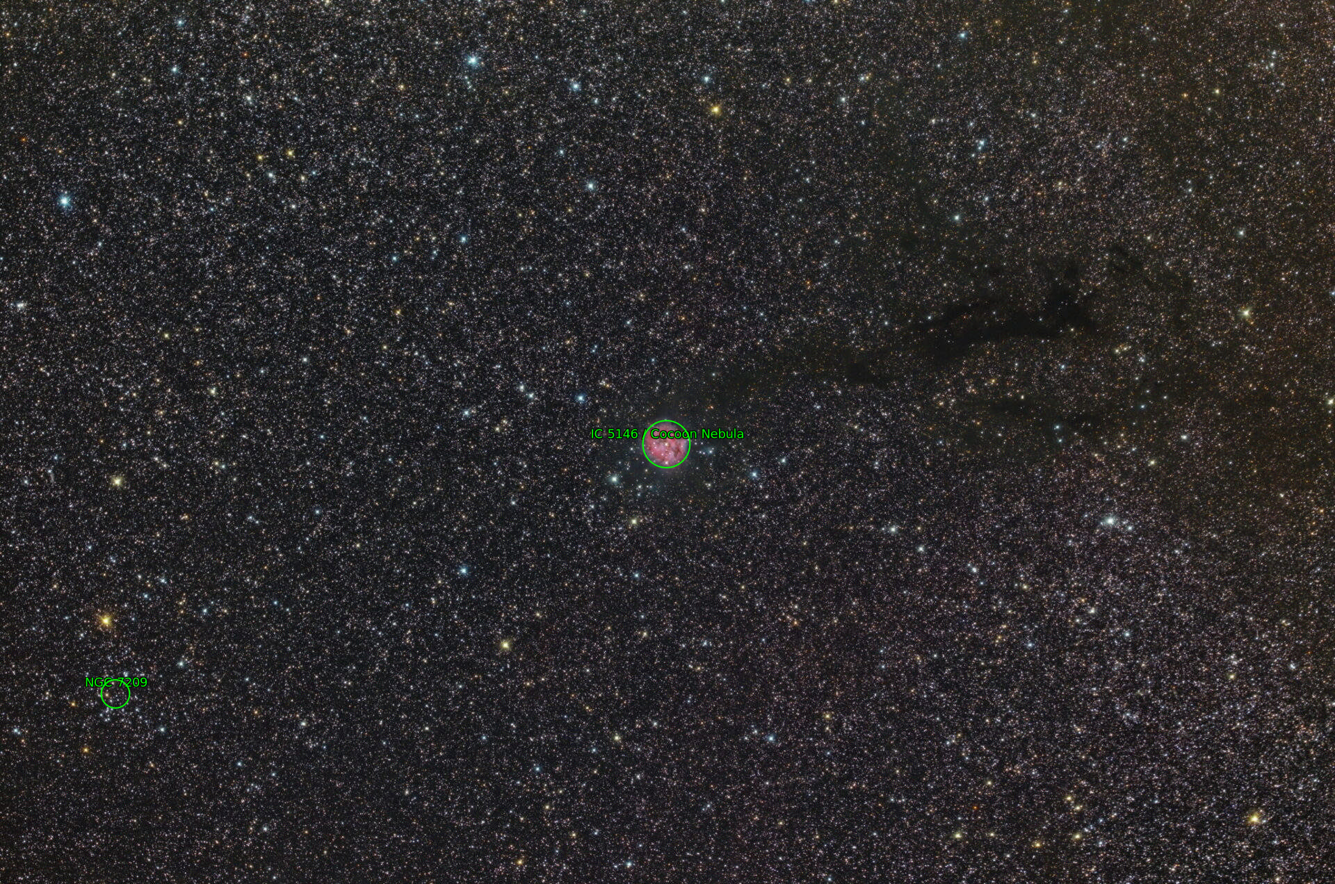Sternkarten-Overlay (Astrometry.net)