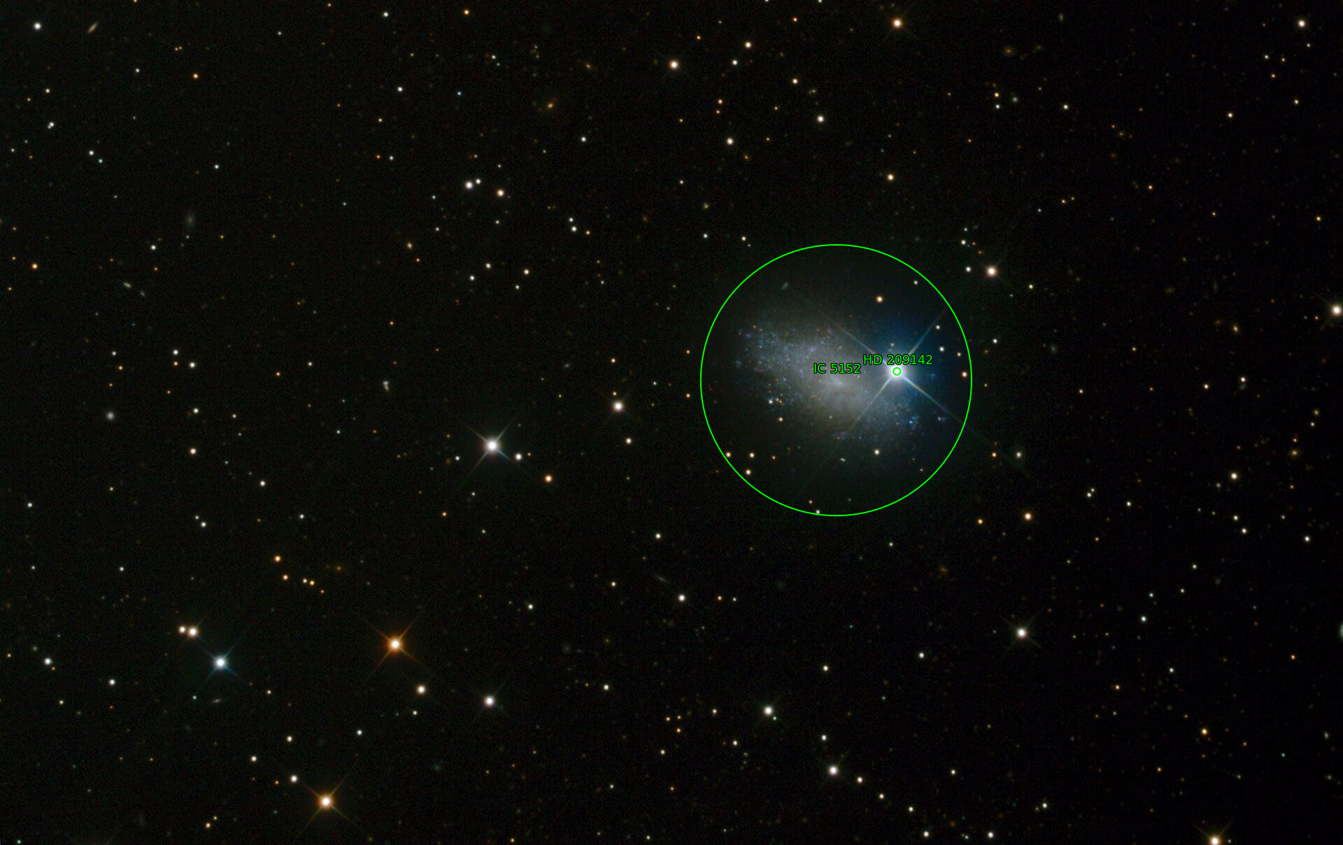 Sternkarten-Overlay (Astrometry.net)