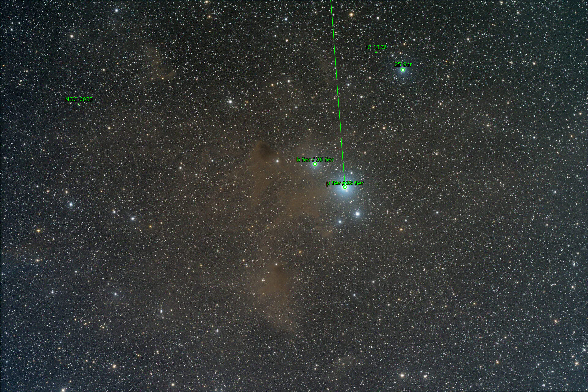 Sternkarten-Overlay (Astrometry.net)