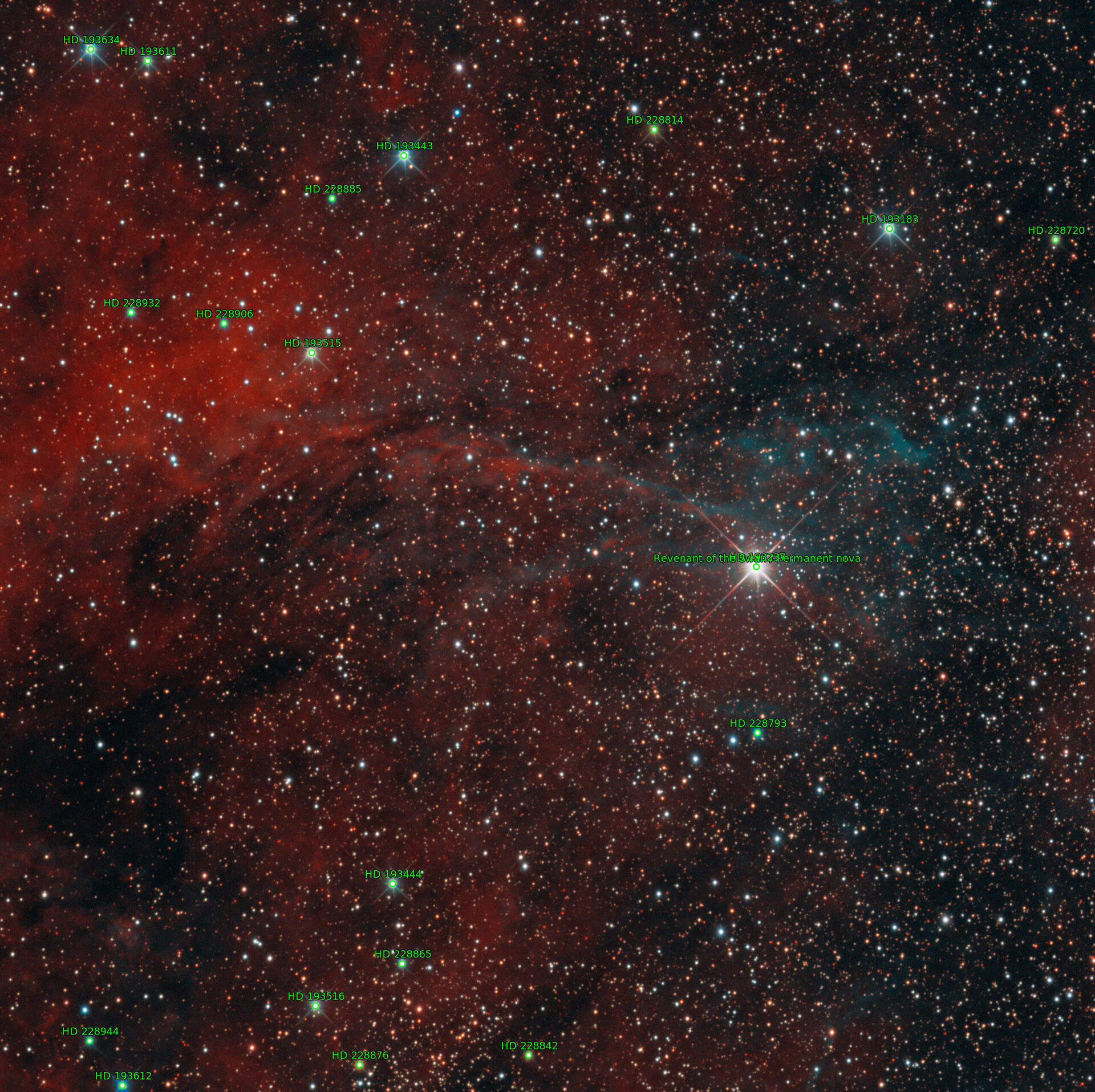 Sternkarten-Overlay (Astrometry.net)