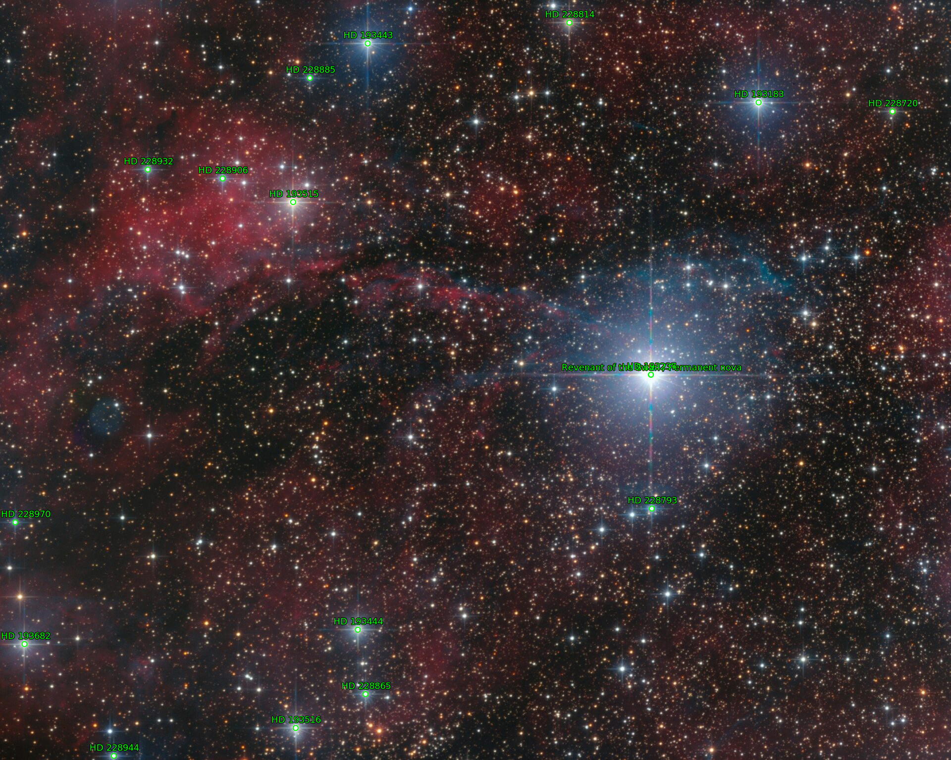Sternkarten-Overlay (Astrometry.net)