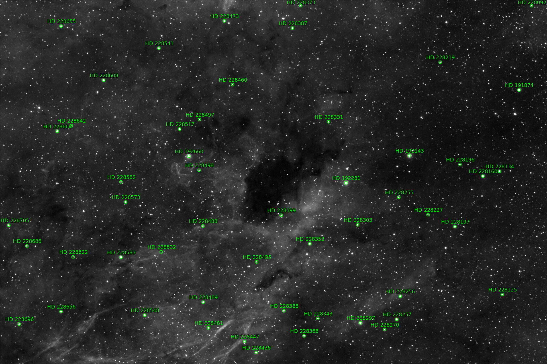 Sternkarten-Overlay (Astrometry.net)
