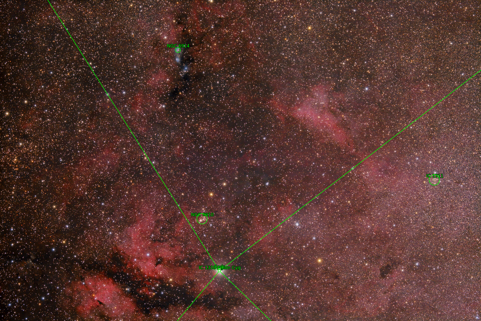 Sternkarten-Overlay (Astrometry.net)