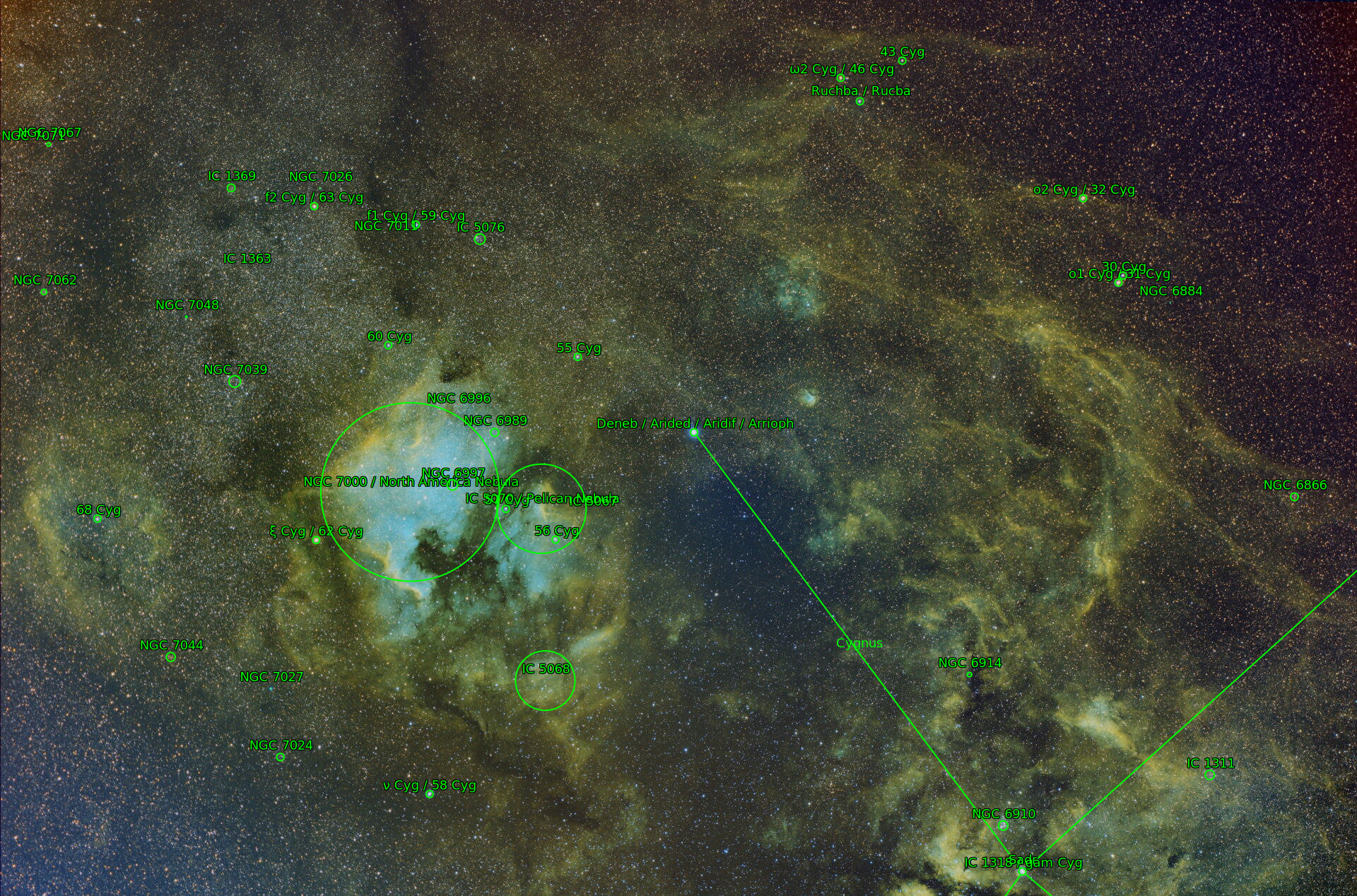 Sternkarten-Overlay (Astrometry.net)