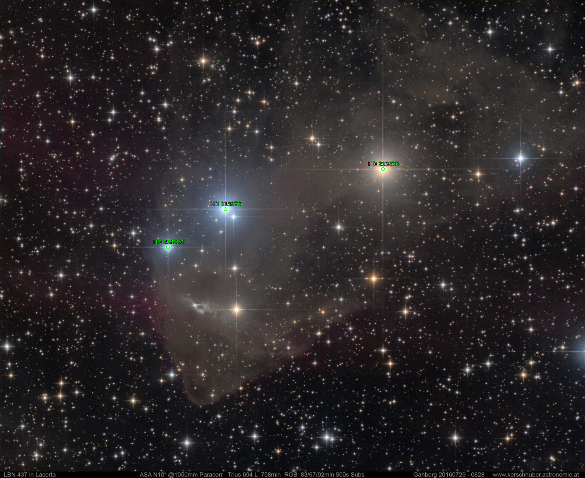 Sternkarten-Overlay (Astrometry.net)
