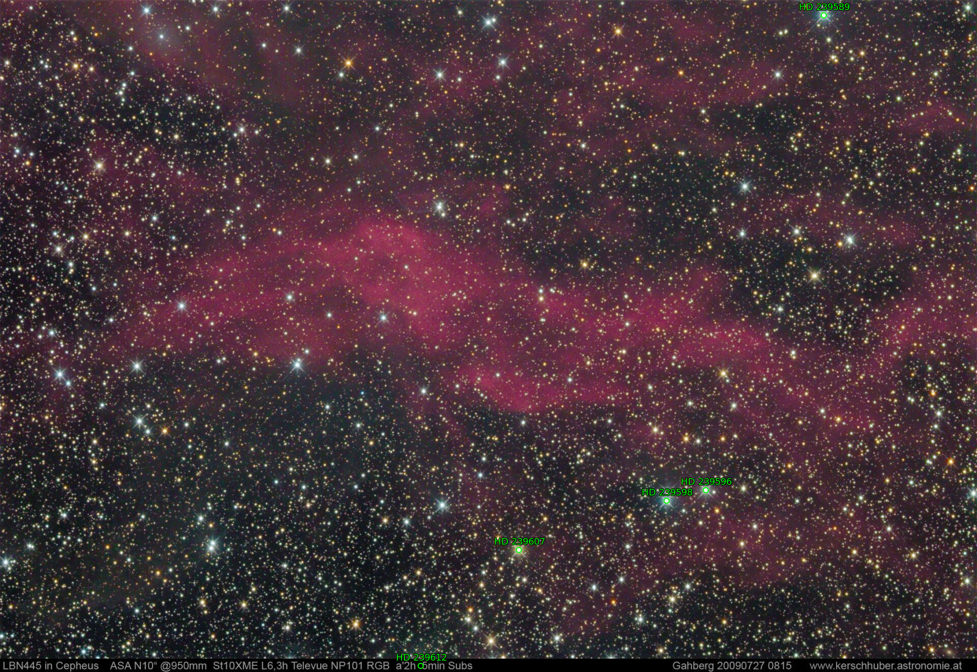 Sternkarten-Overlay (Astrometry.net)