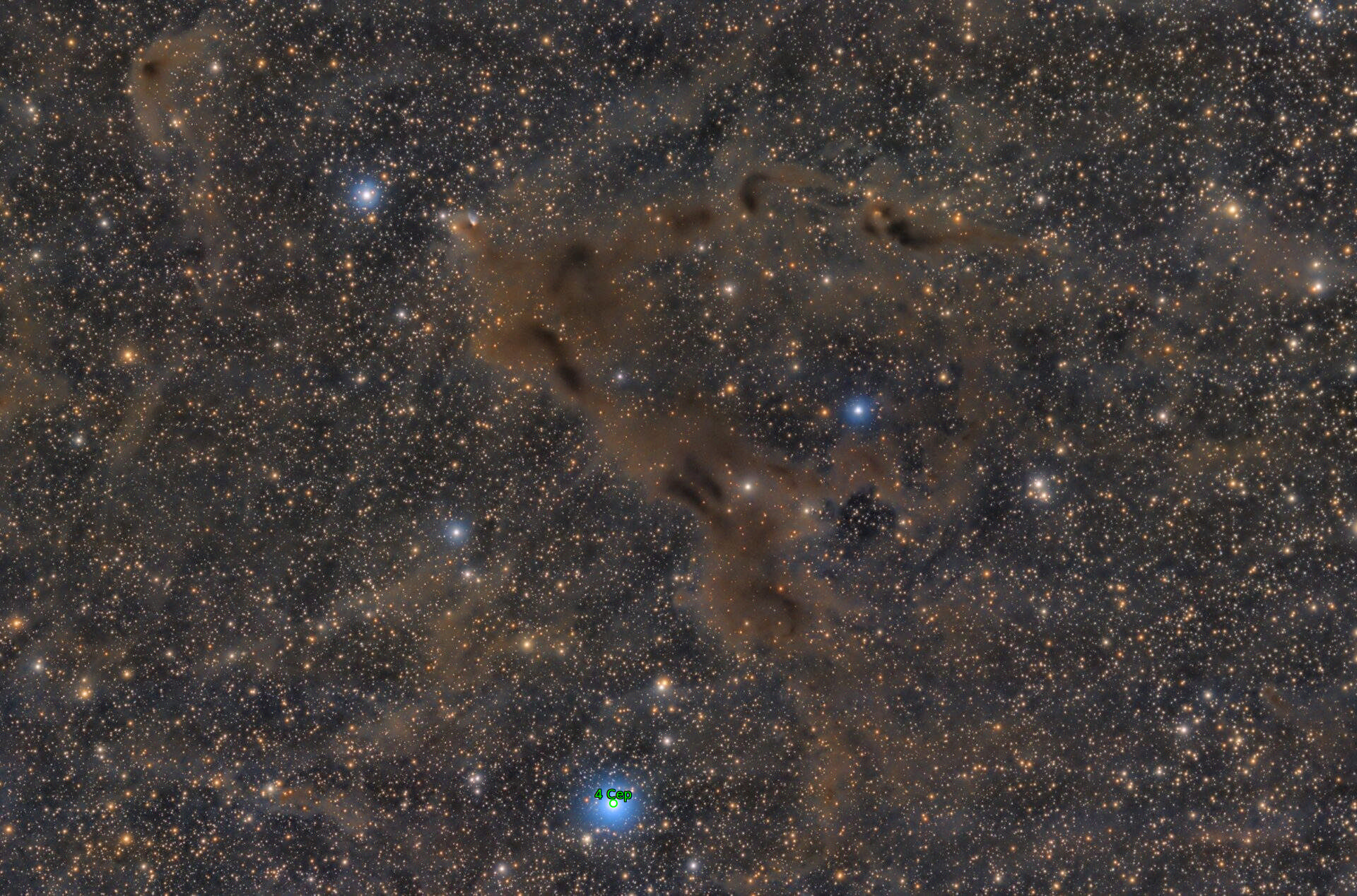 Sternkarten-Overlay (Astrometry.net)