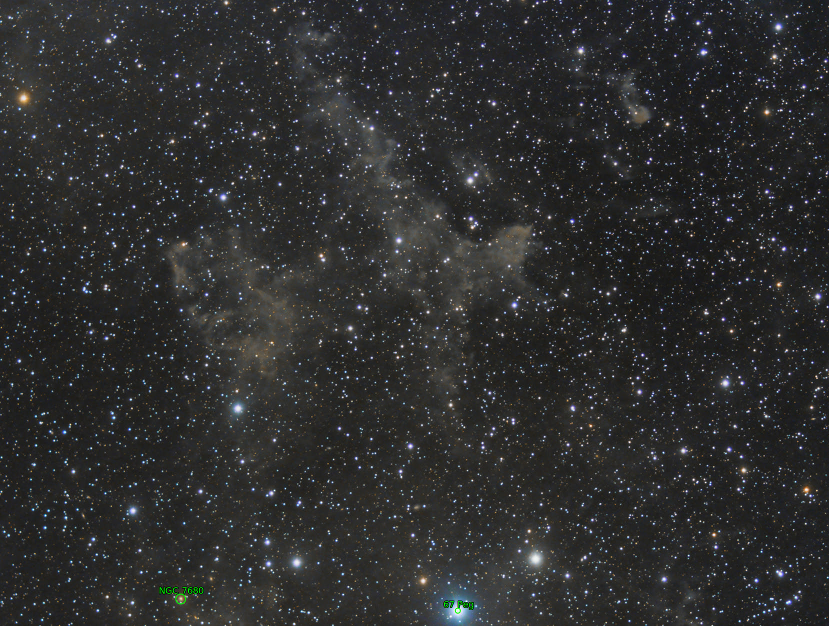 Sternkarten-Overlay (Astrometry.net)