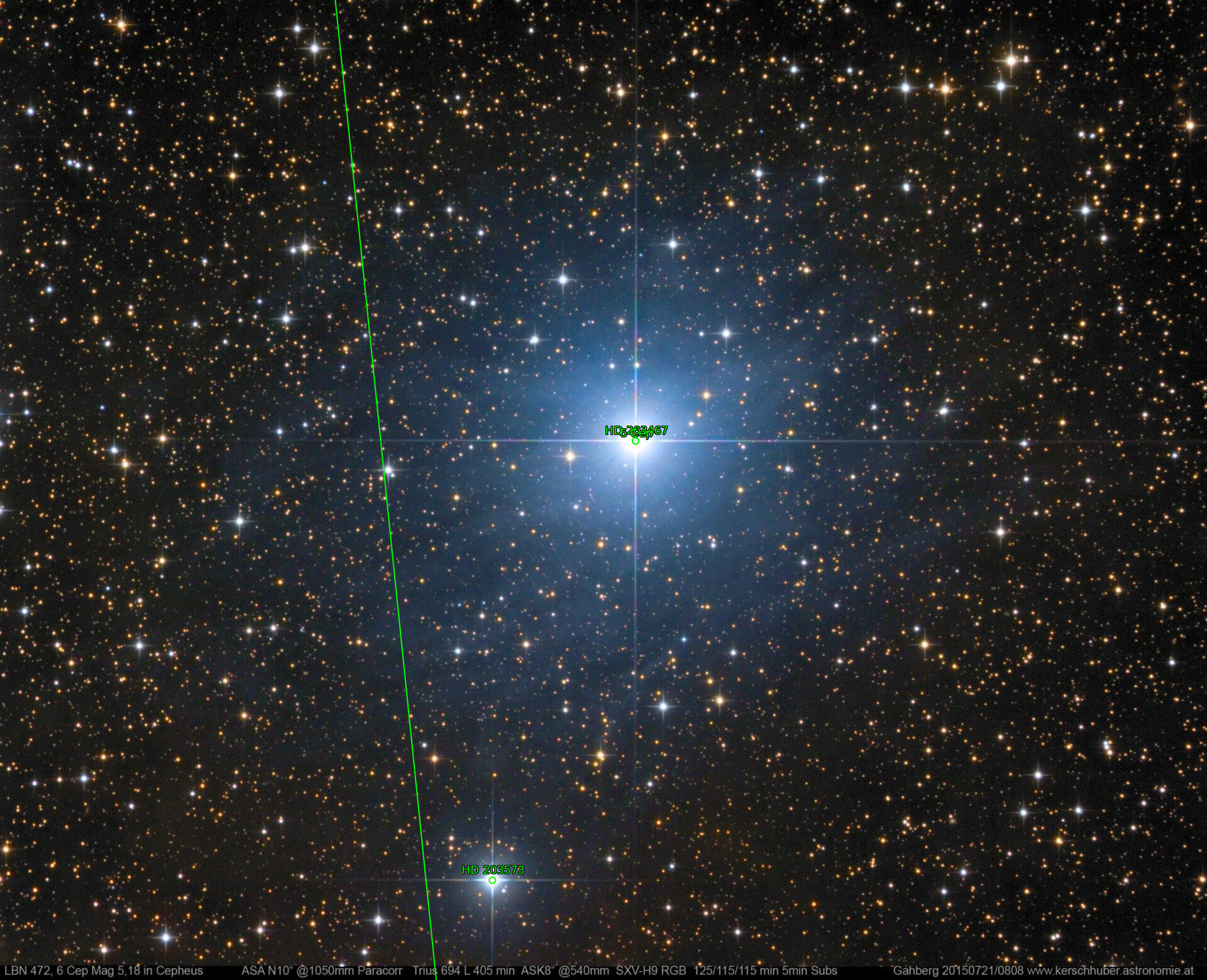 Sternkarten-Overlay (Astrometry.net)