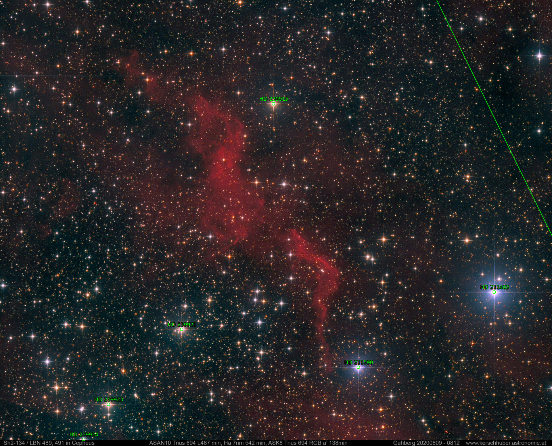 Sternkarten-Overlay (Astrometry.net)