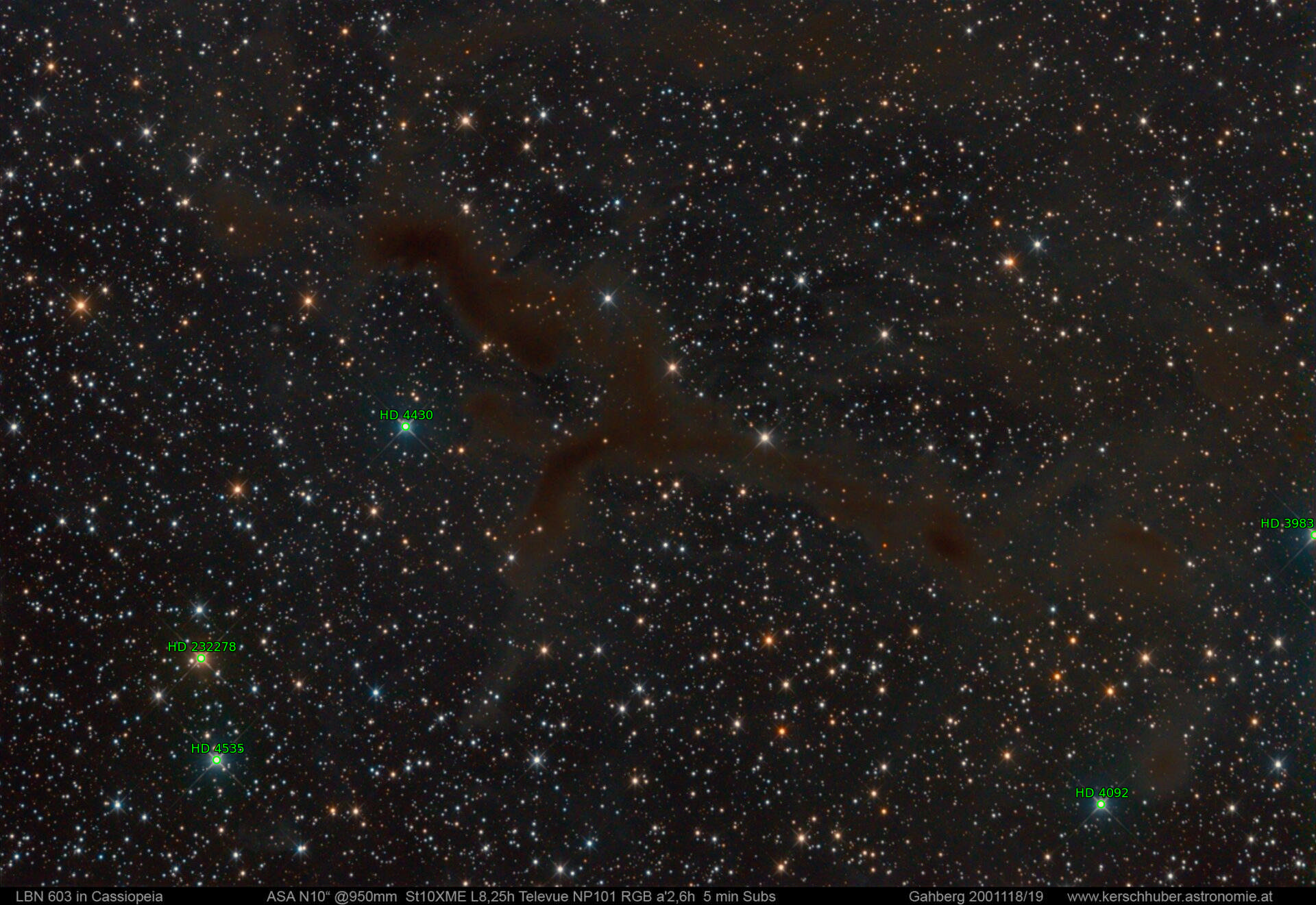 Sternkarten-Overlay (Astrometry.net)