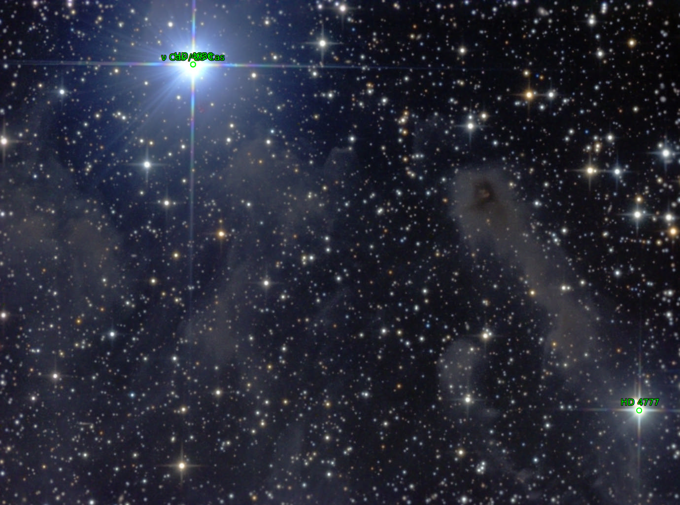 Sternkarten-Overlay (Astrometry.net)