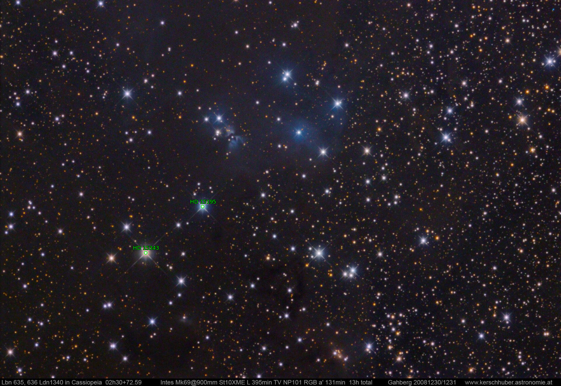 Sternkarten-Overlay (Astrometry.net)