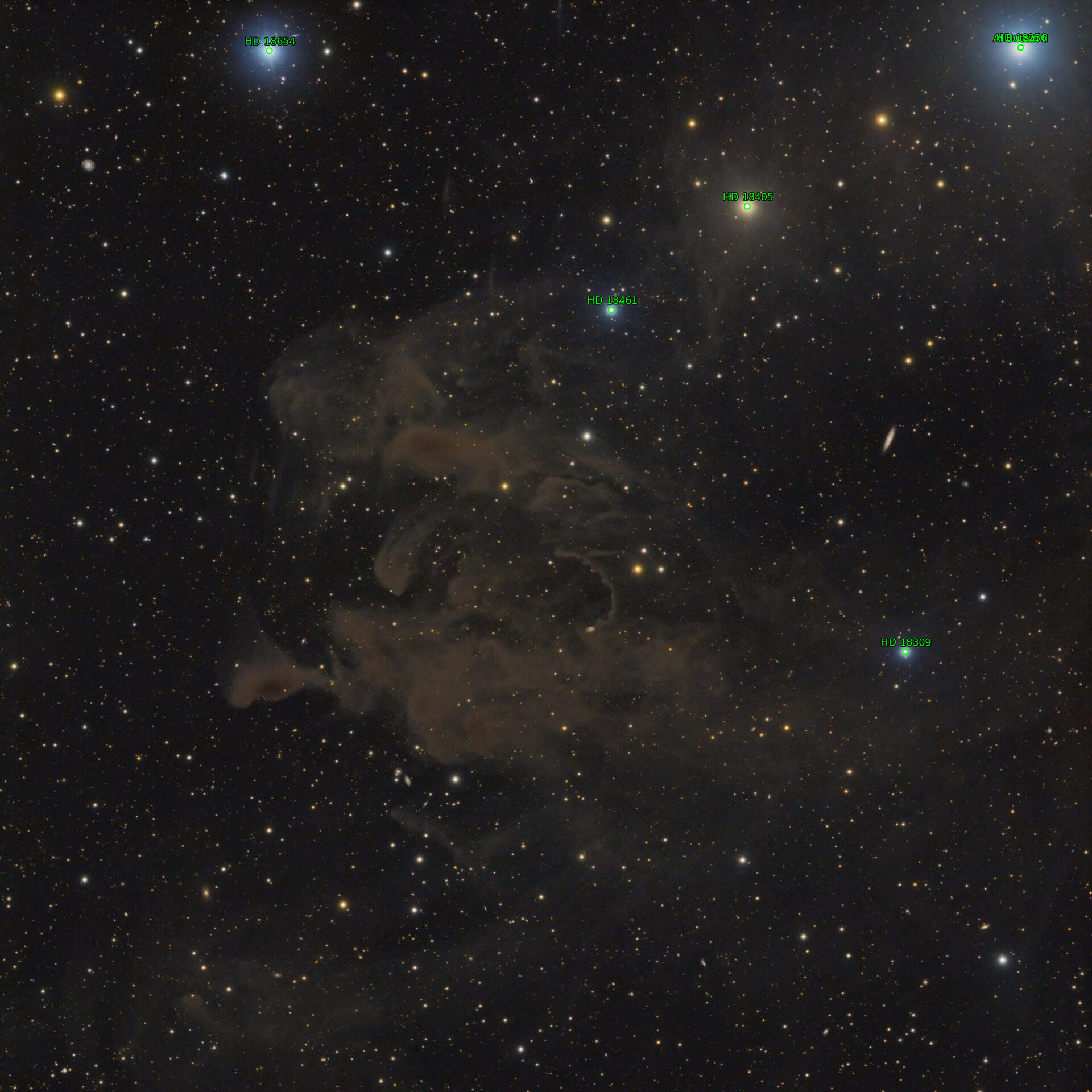 Sternkarten-Overlay (Astrometry.net)