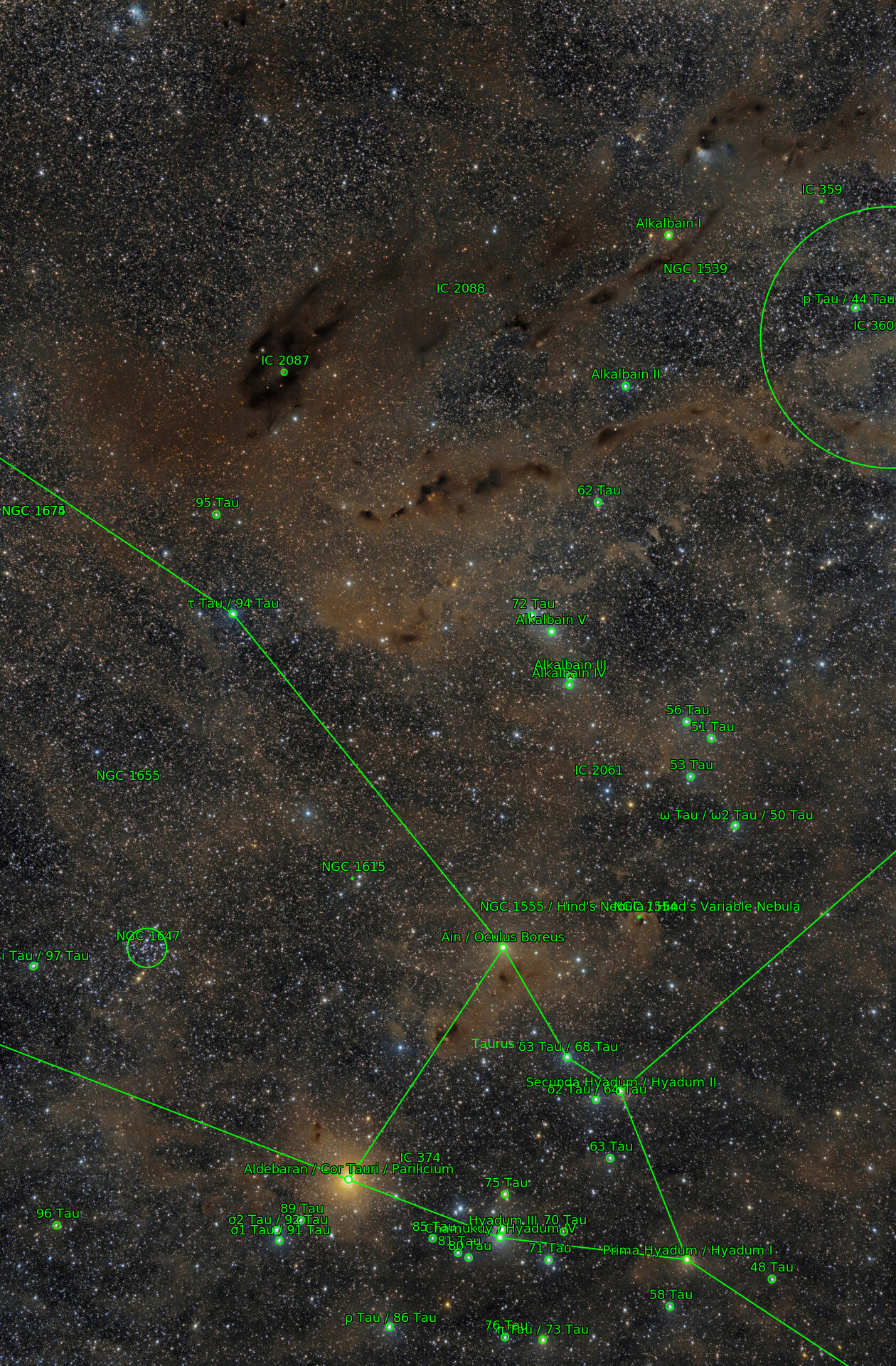 Sternkarten-Overlay (Astrometry.net)
