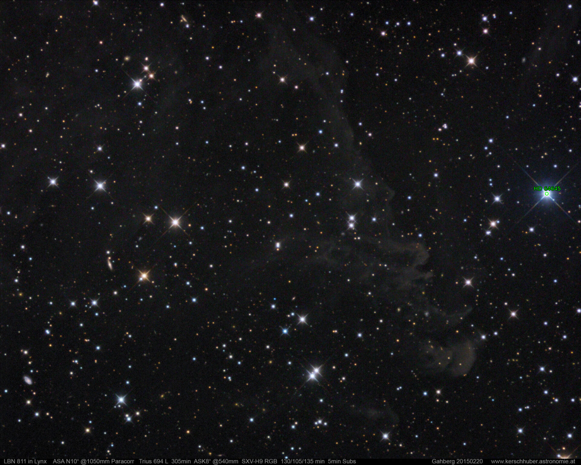 Sternkarten-Overlay (Astrometry.net)