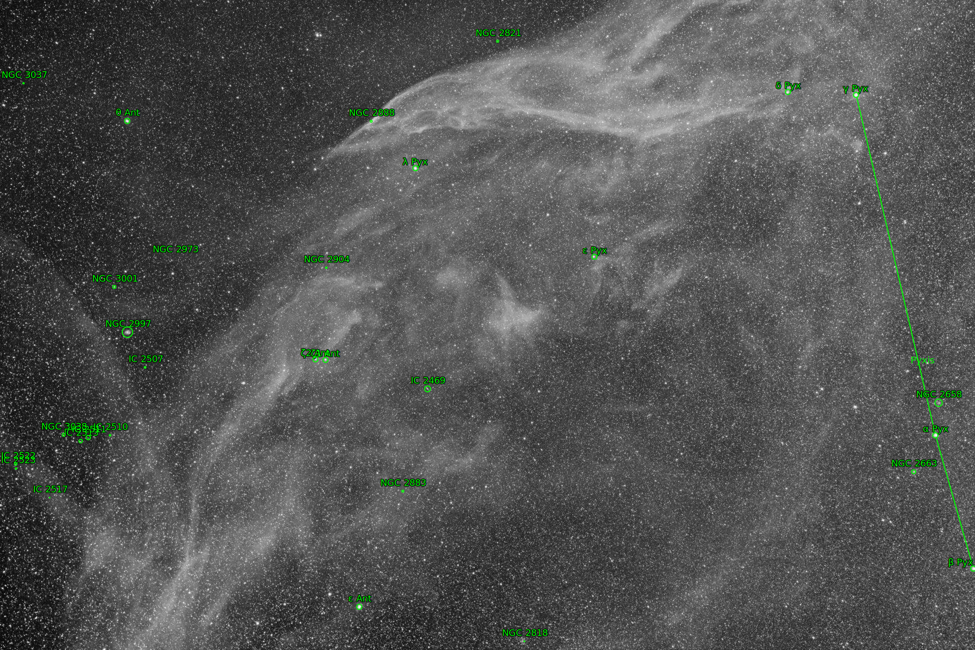 Sternkarten-Overlay (Astrometry.net)