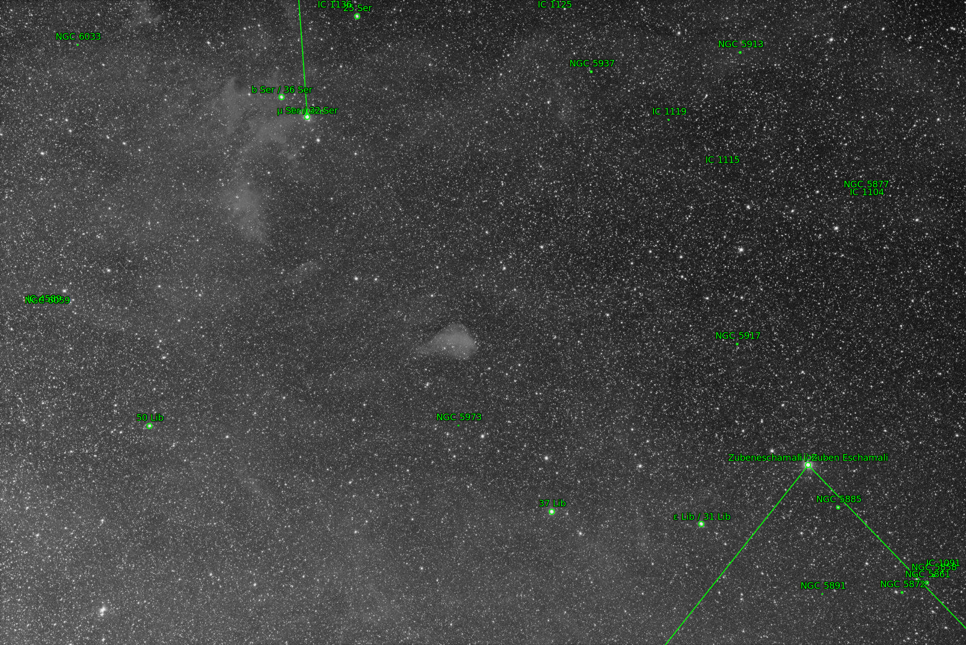 Sternkarten-Overlay (Astrometry.net)