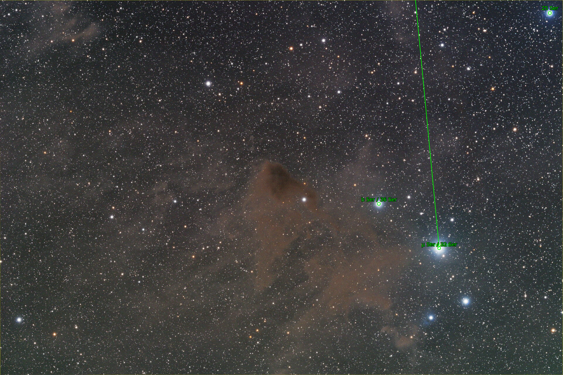 Sternkarten-Overlay (Astrometry.net)